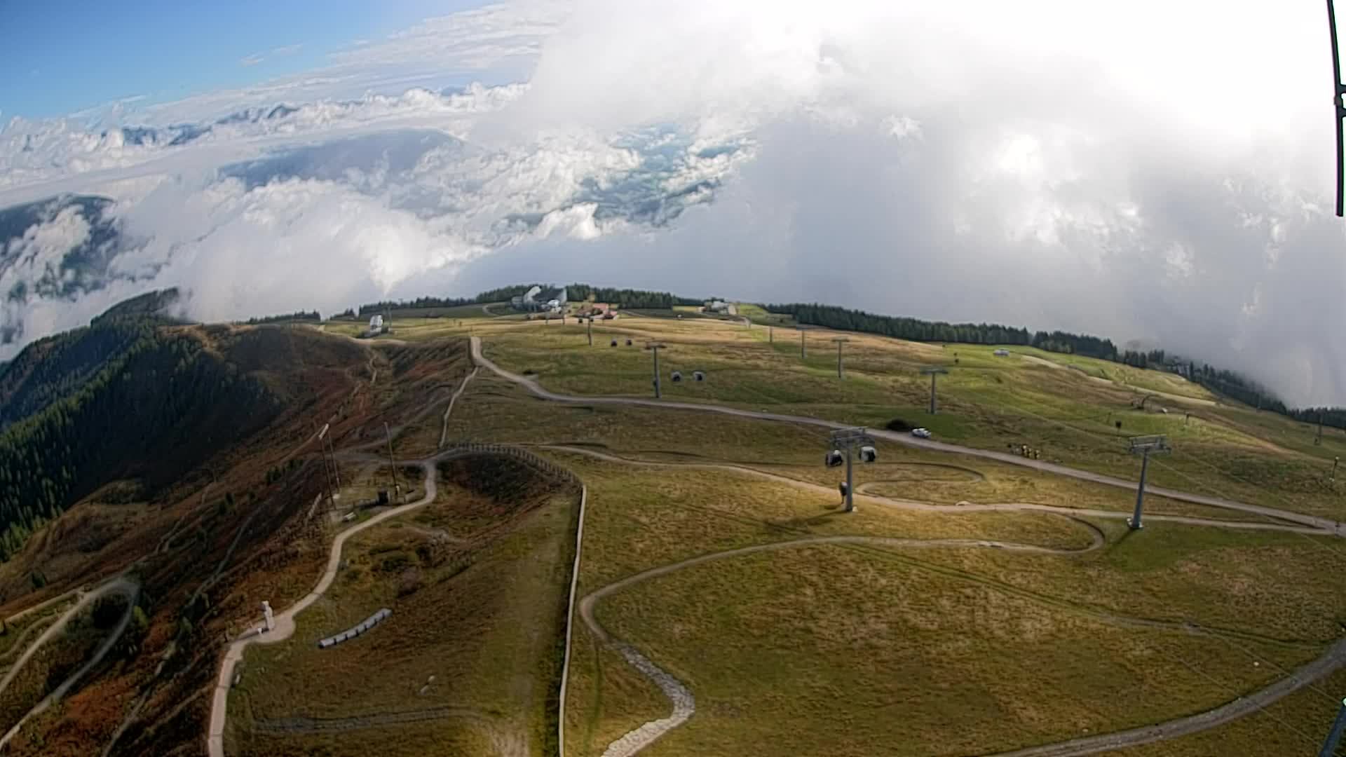 Kronplatz-Gipfel | Blick nach Olang – Valdaora