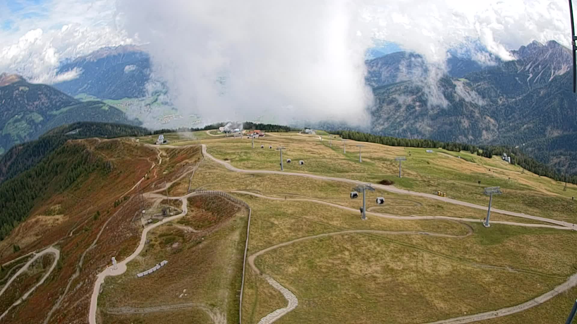 Kronplatz-Gipfel | Blick nach Olang – Valdaora