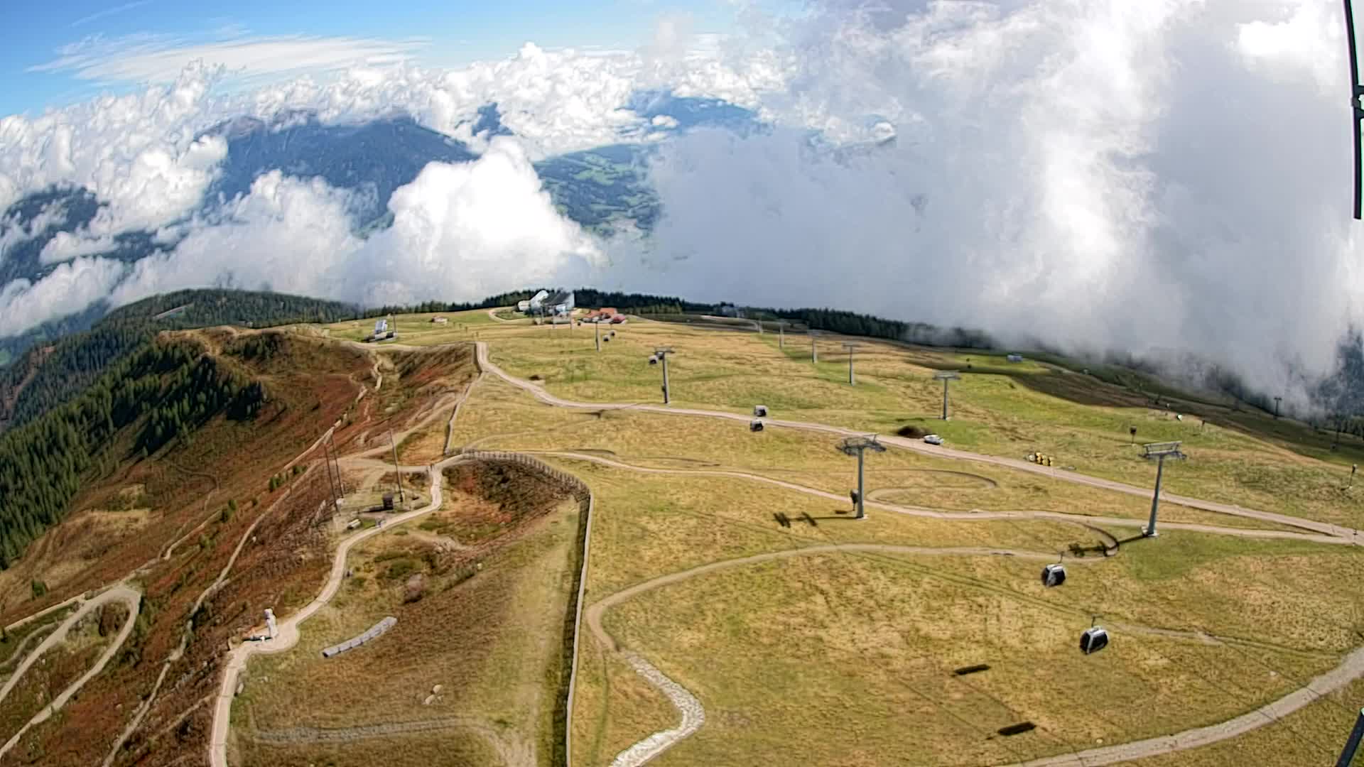 Kronplatz-Gipfel | Blick nach Olang – Valdaora