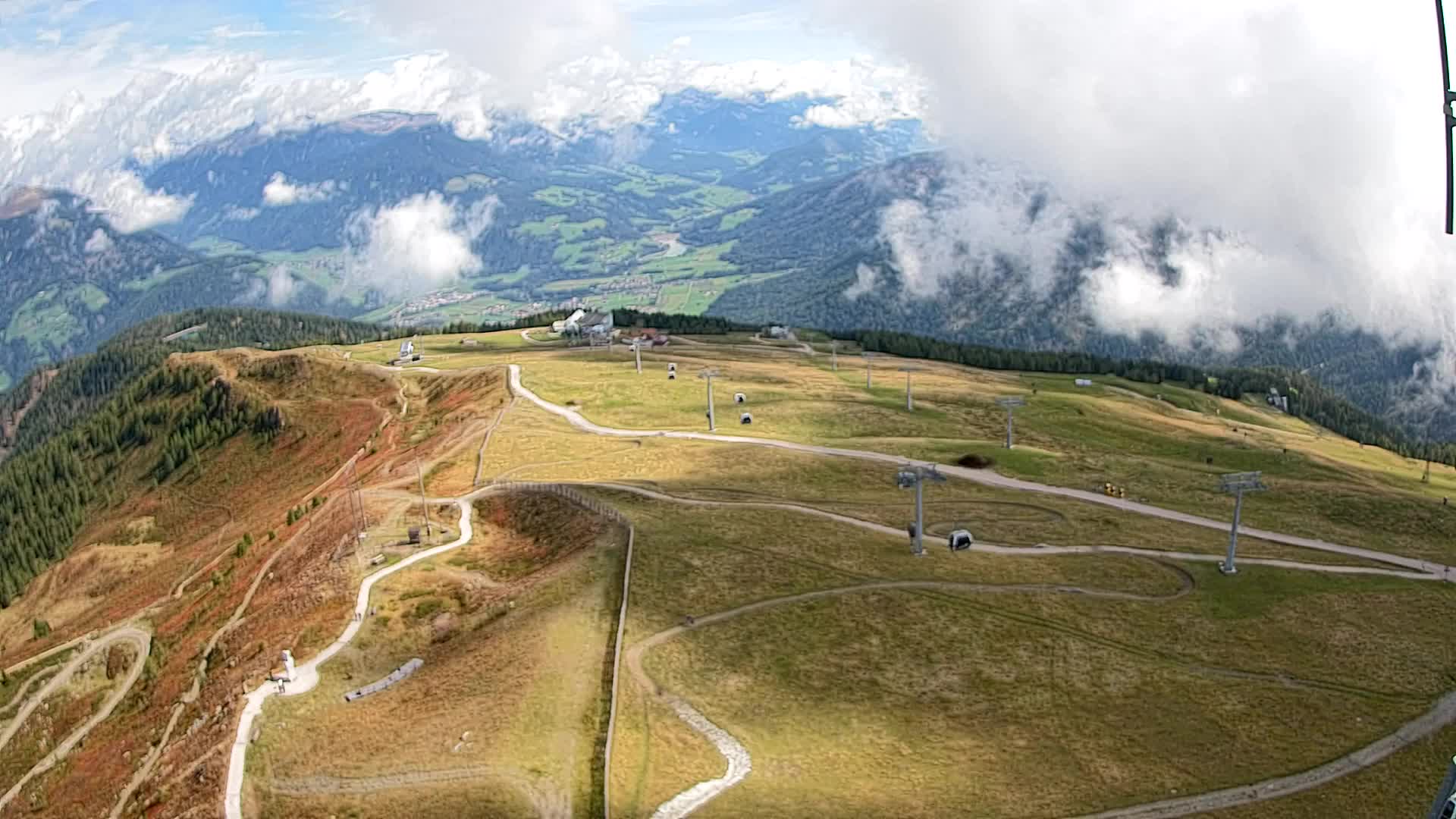 Kronplatz-Gipfel | Blick nach Olang – Valdaora