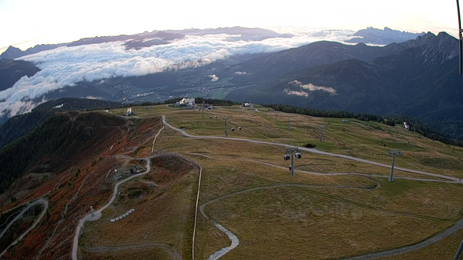 Kronplatz-Gipfel | Blick nach Olang – Valdaora