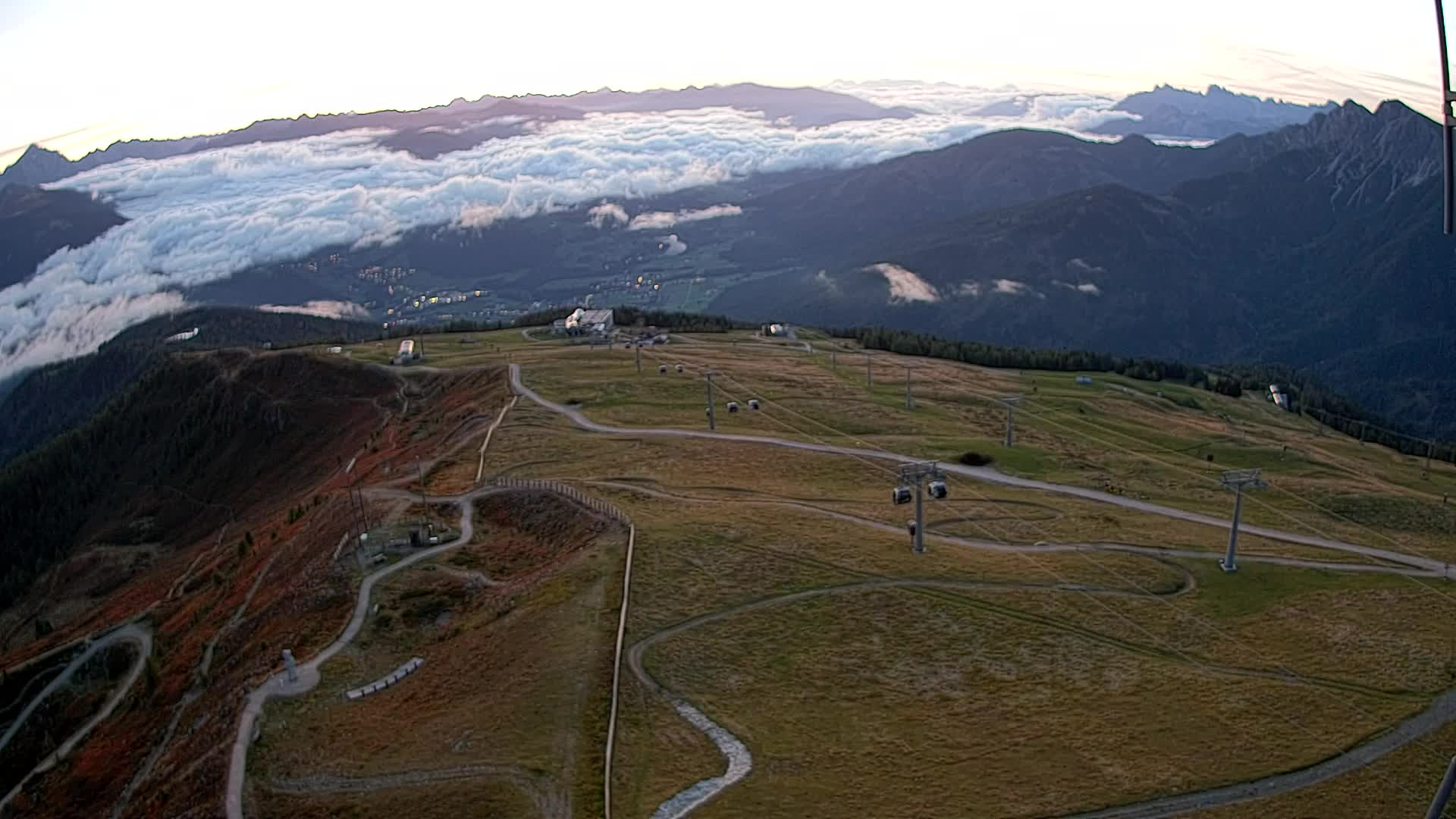 Kronplatz-Gipfel | Blick nach Olang – Valdaora