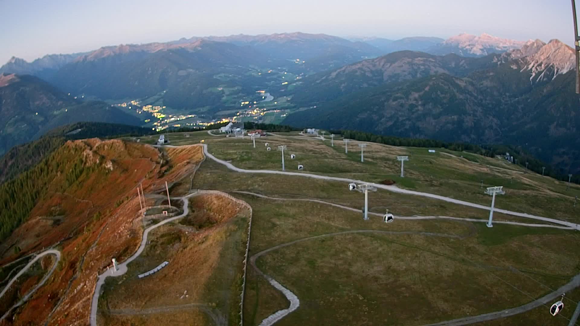 Kronplatz-Gipfel | Blick nach Olang – Valdaora