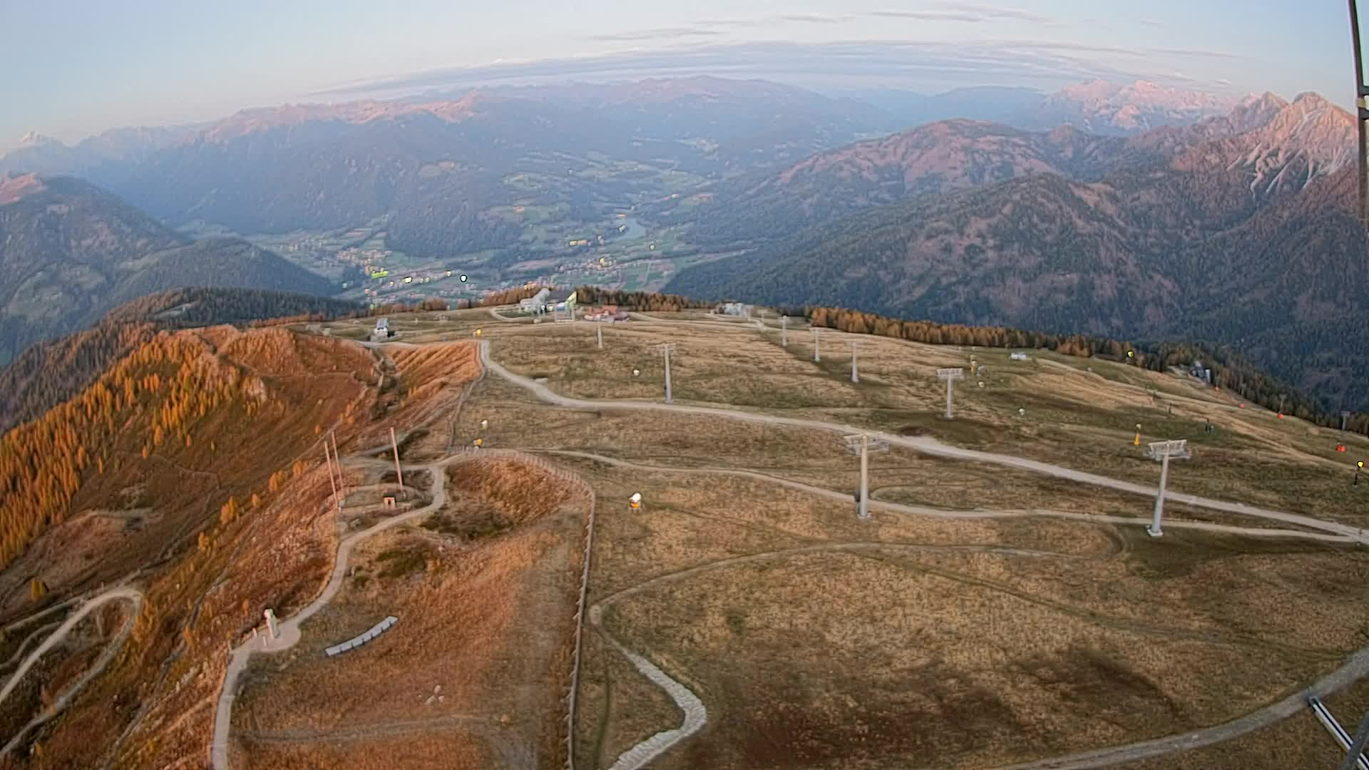 Kronplatz-Gipfel | Blick nach Olang – Valdaora