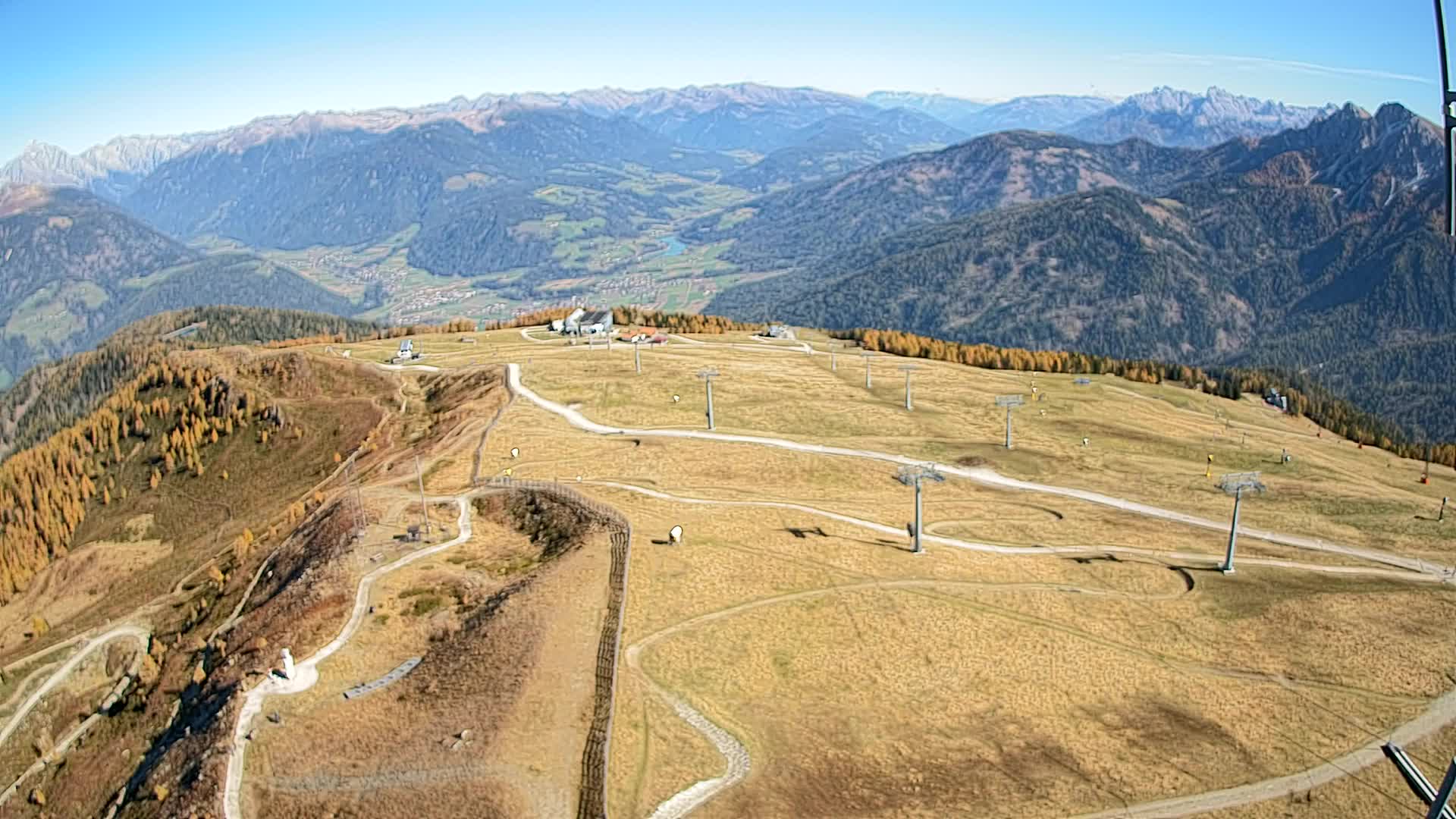 Kronplatz-Gipfel | Blick nach Olang – Valdaora