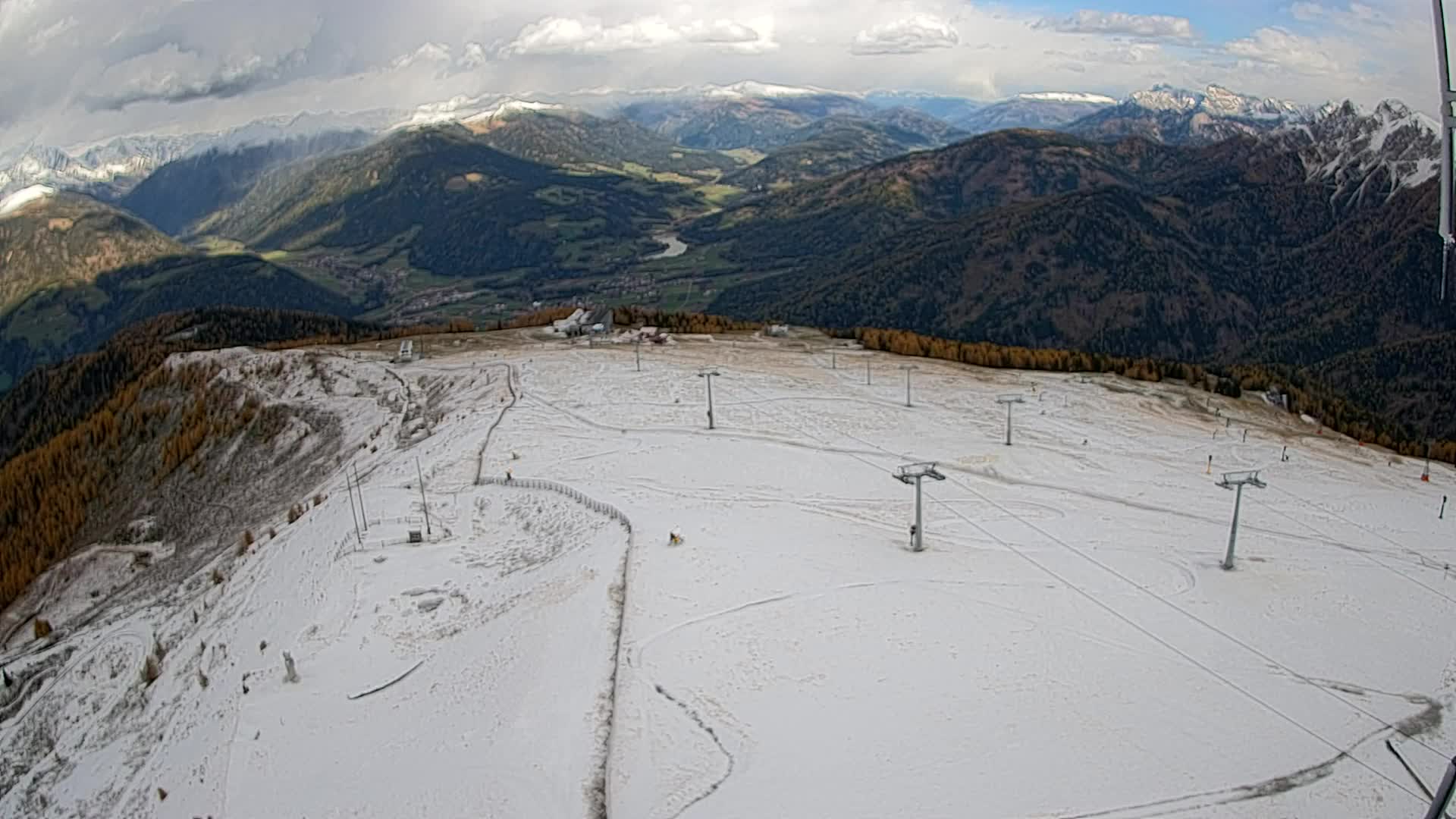 Kronplatz-Gipfel | Blick nach Olang – Valdaora