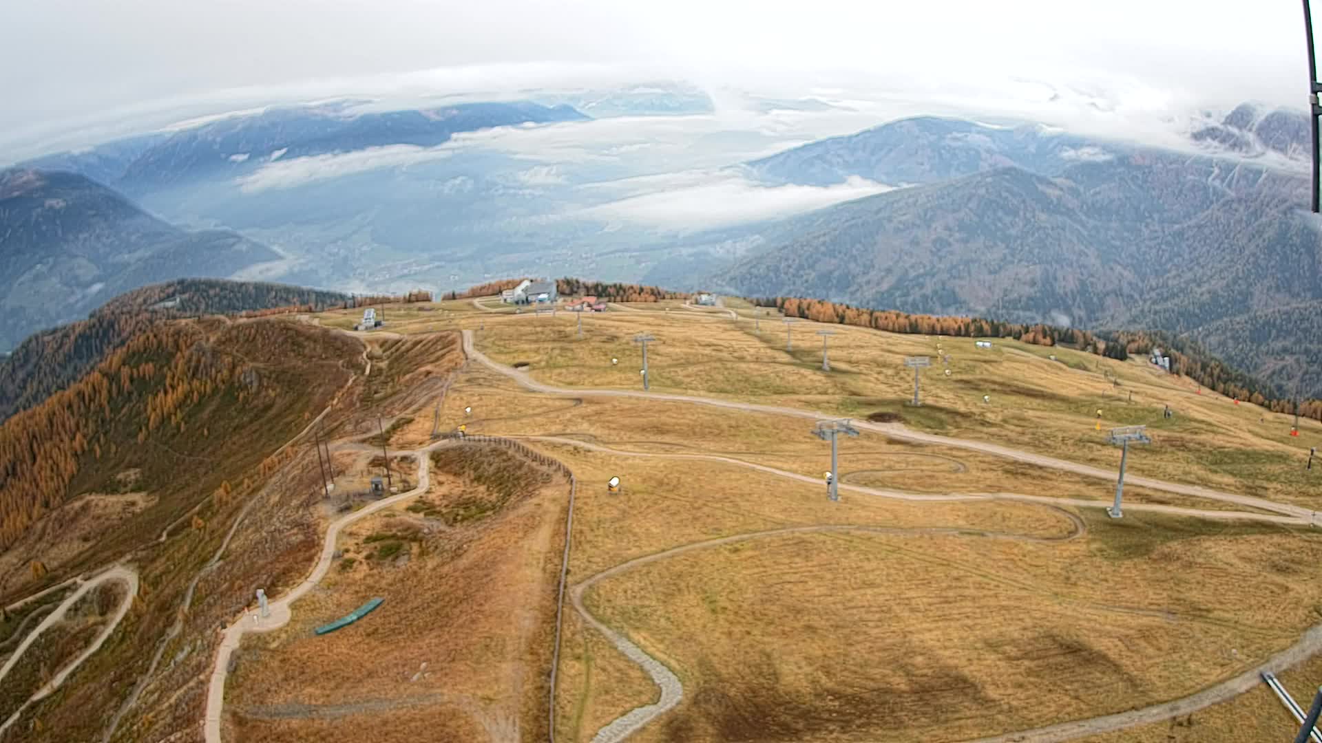Kronplatz-Gipfel | Blick nach Olang – Valdaora