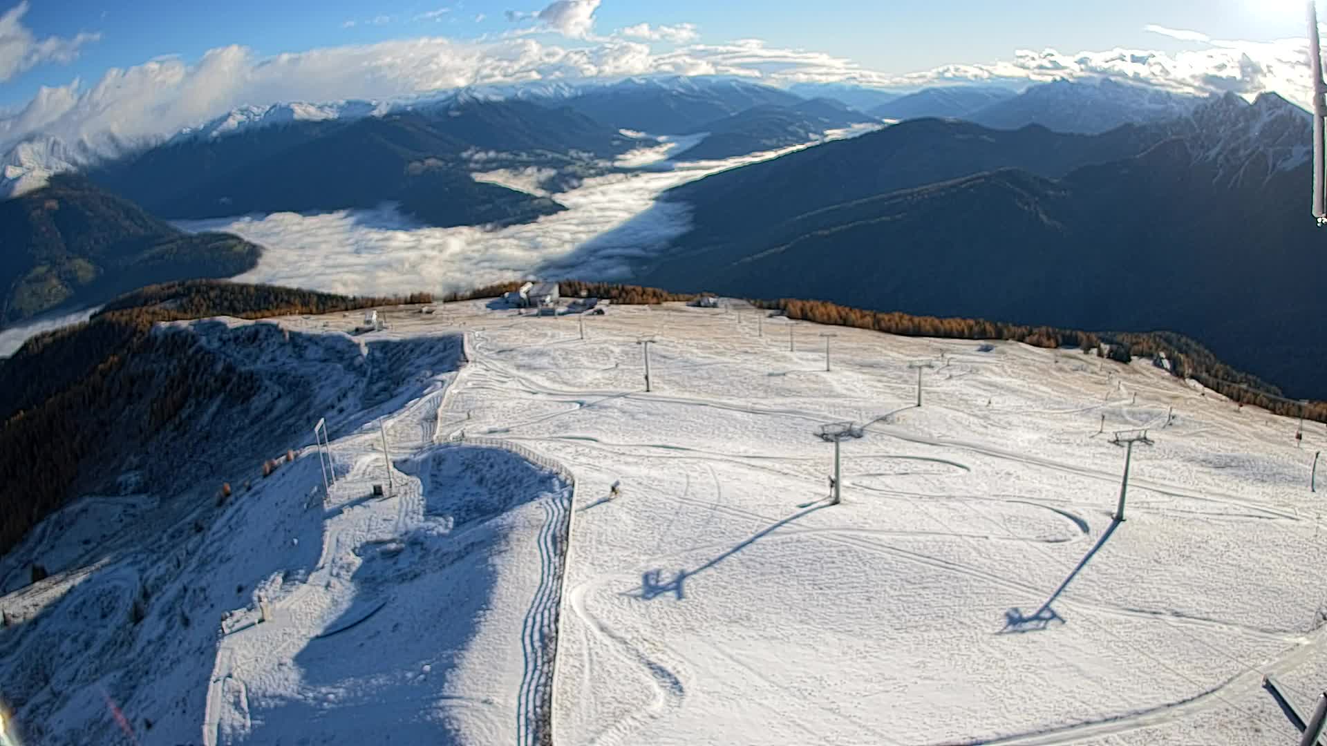 Kronplatz-Gipfel | Blick nach Olang – Valdaora