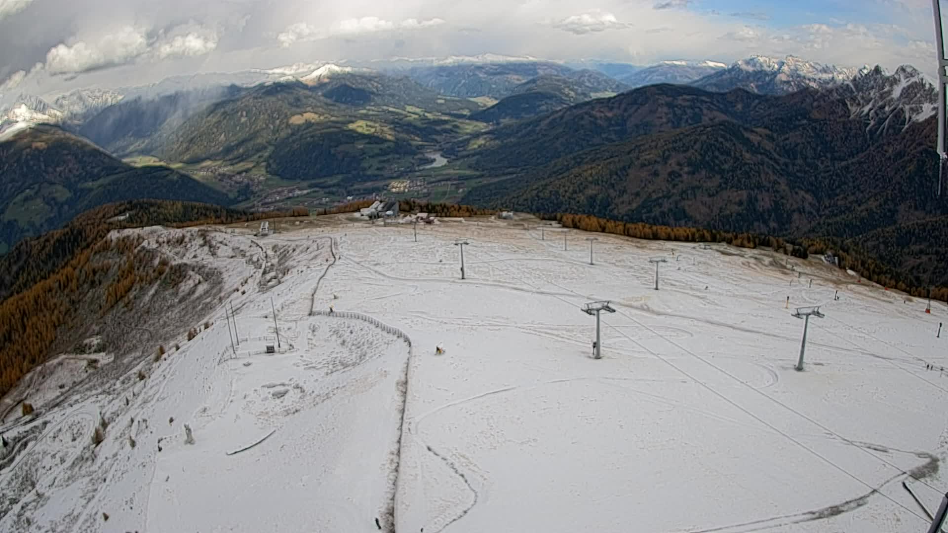 Kronplatz-Gipfel | Blick nach Olang – Valdaora