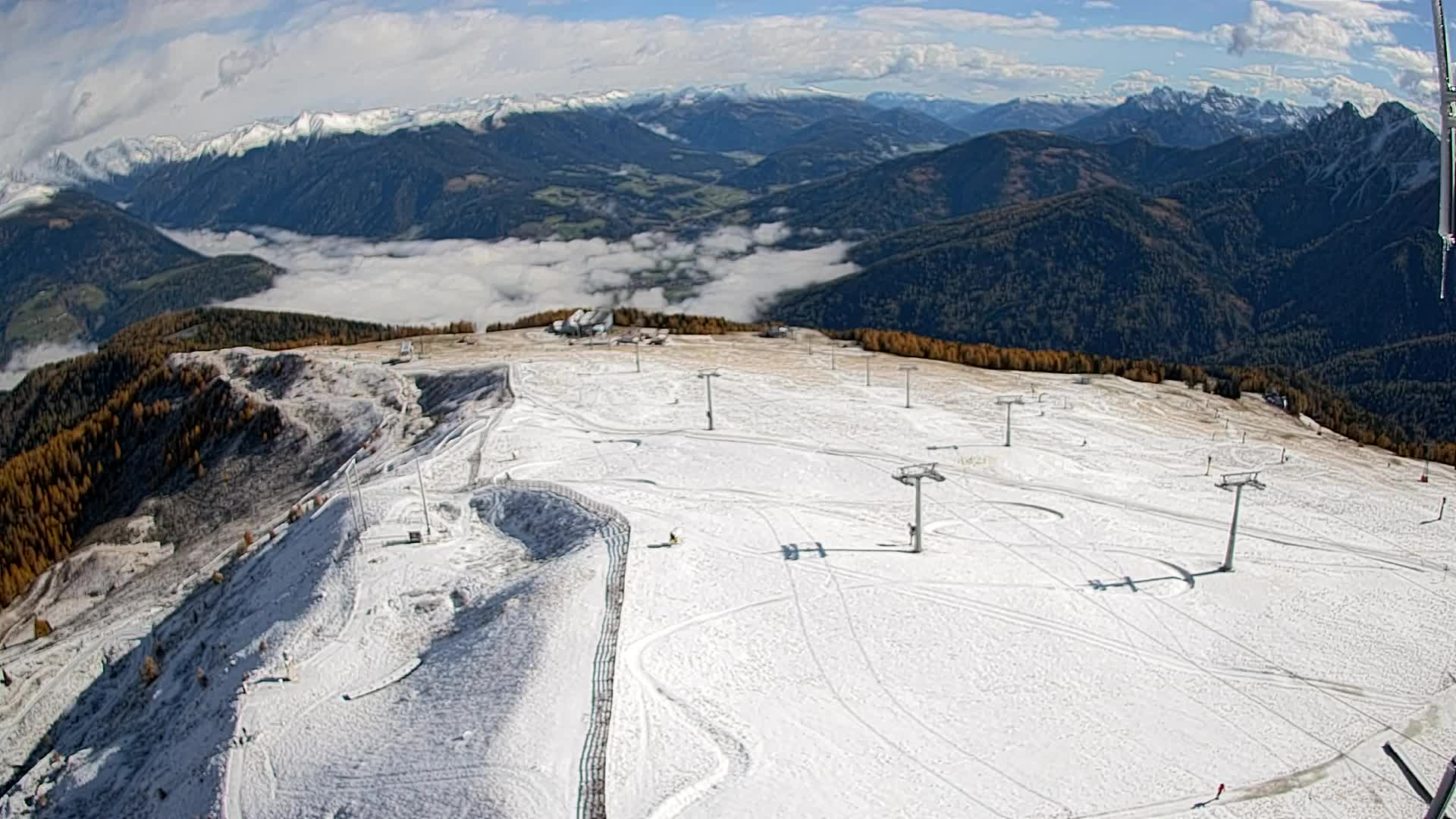 Kronplatz-Gipfel | Blick nach Olang – Valdaora