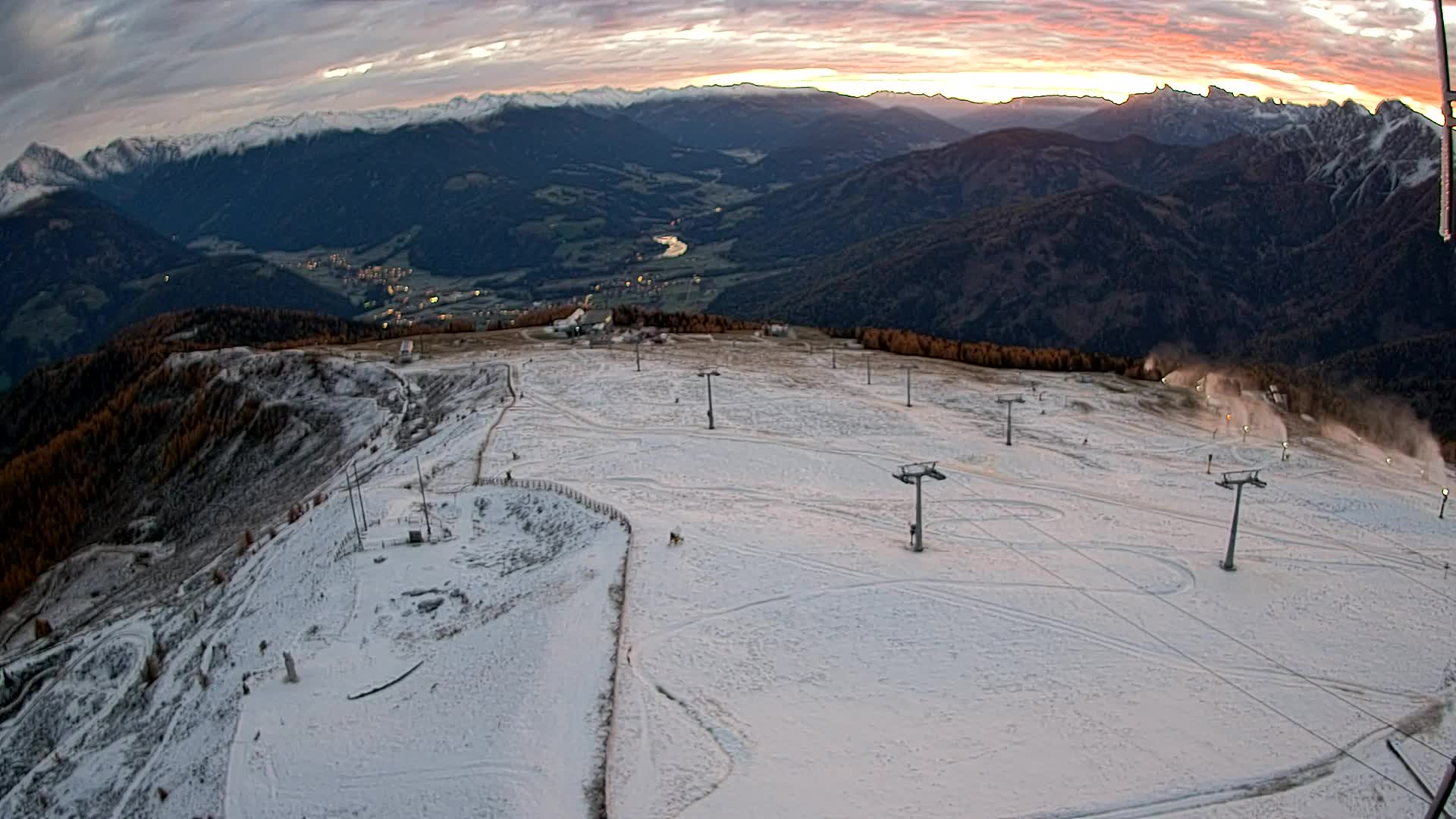 Kronplatz-Gipfel | Blick nach Olang – Valdaora