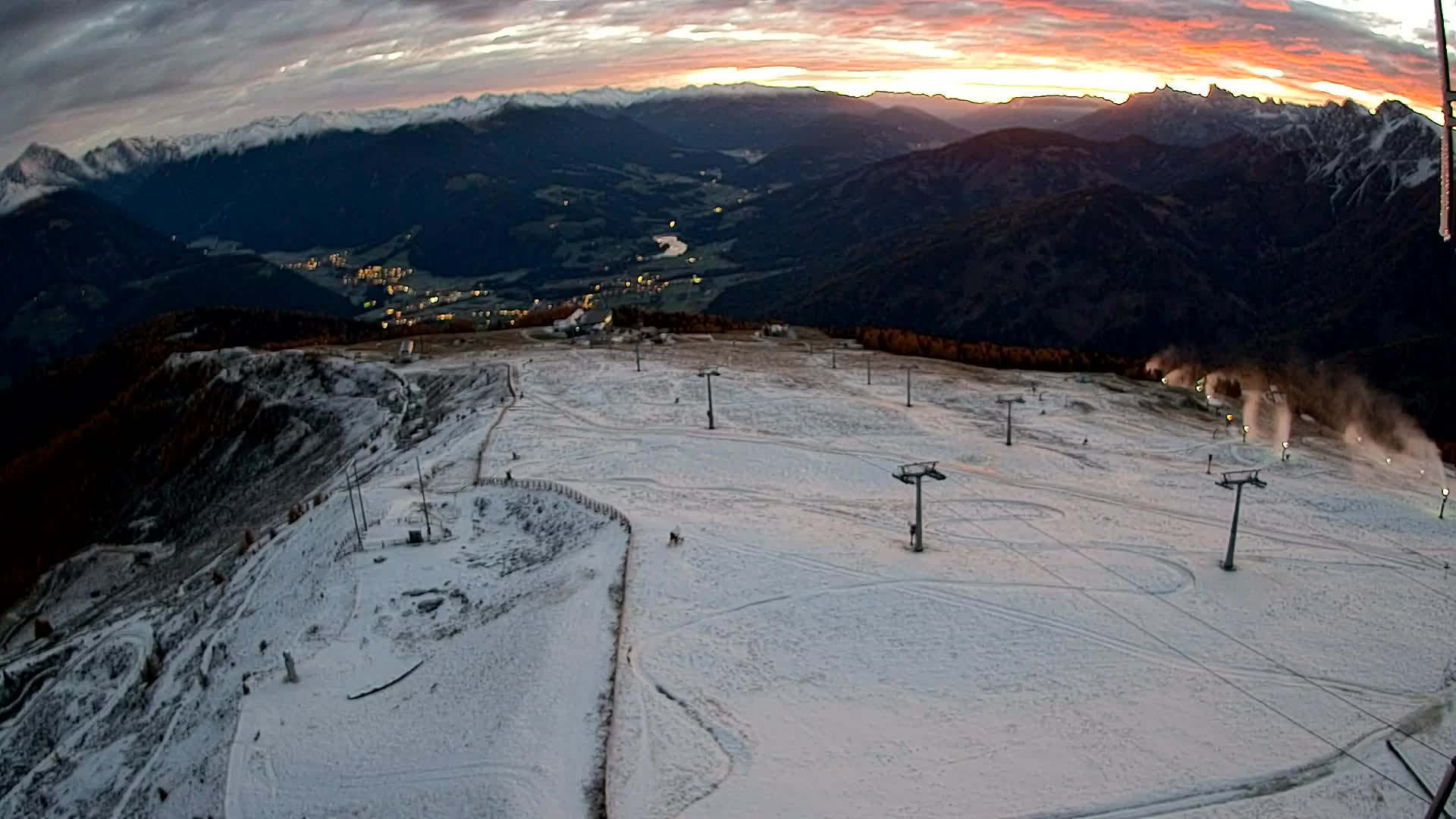 Kronplatz-Gipfel | Blick nach Olang – Valdaora