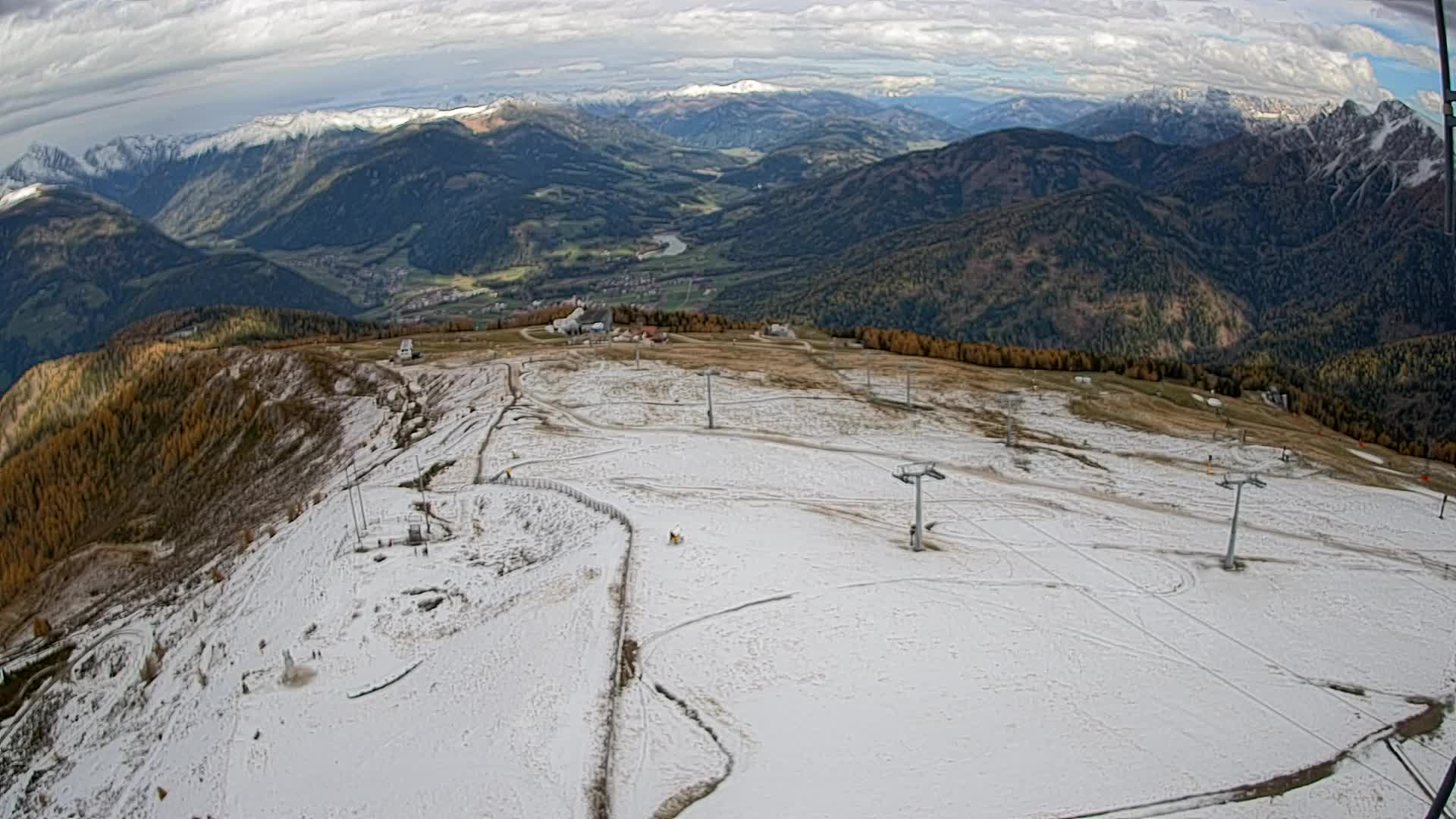 Kronplatz-Gipfel | Blick nach Olang – Valdaora
