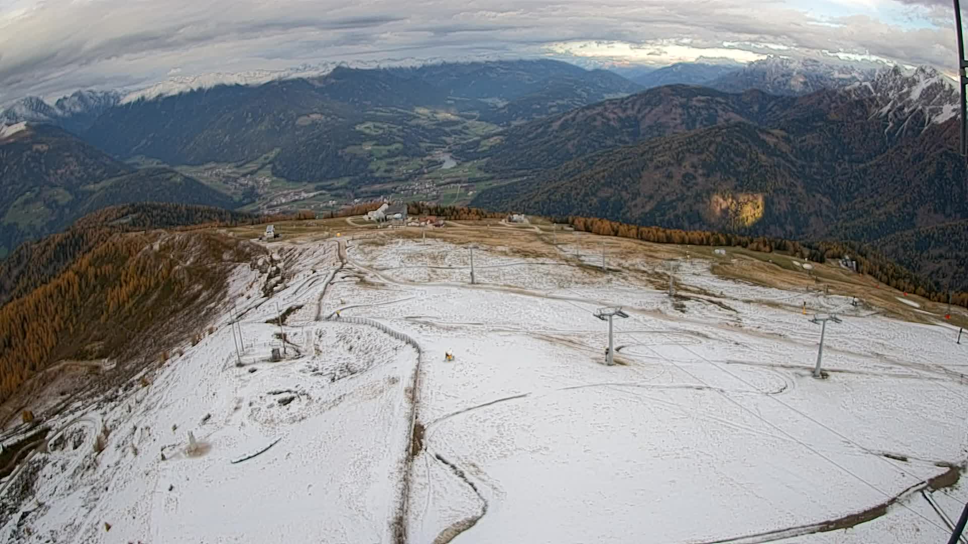 Kronplatz-Gipfel | Blick nach Olang – Valdaora