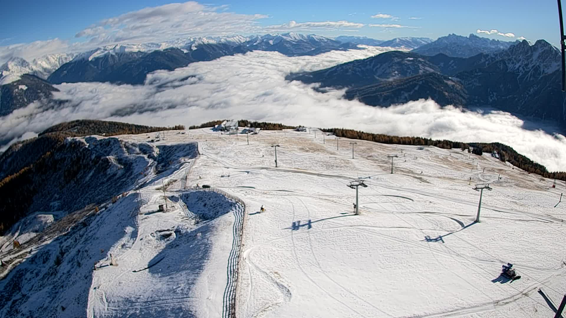 Kronplatz-Gipfel | Blick nach Olang – Valdaora