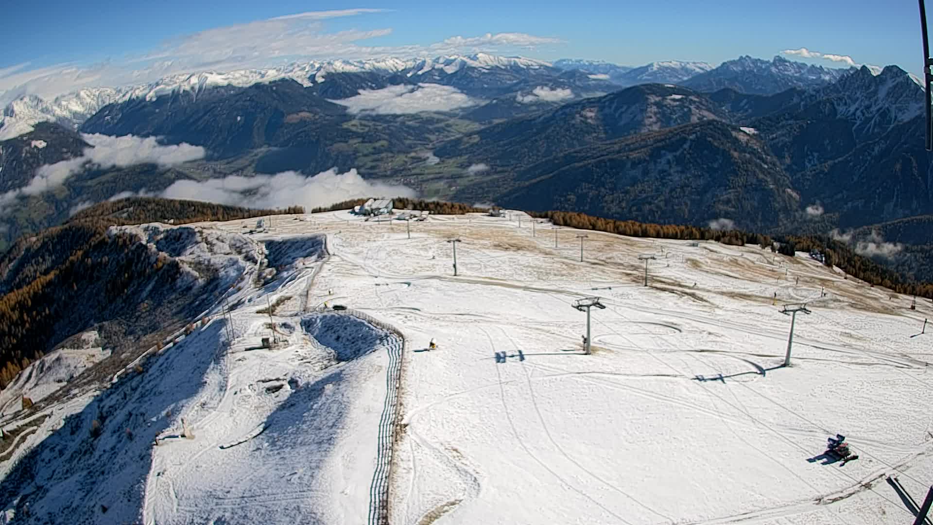 Kronplatz-Gipfel | Blick nach Olang – Valdaora