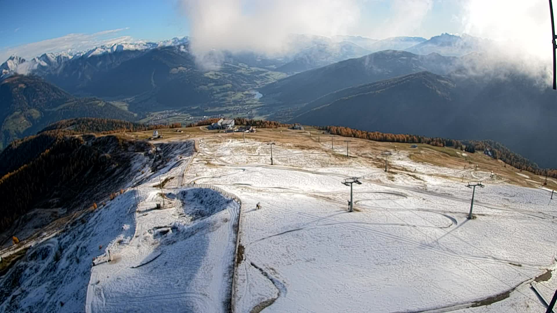 Kronplatz-Gipfel | Blick nach Olang – Valdaora