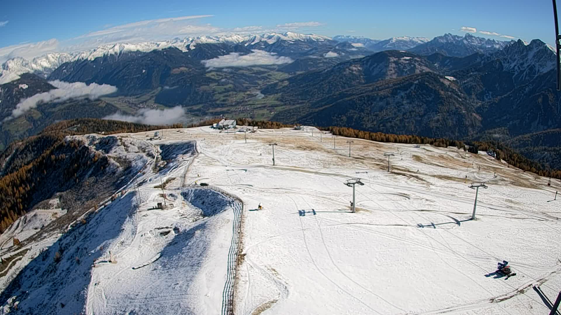 Kronplatz-Gipfel | Blick nach Olang – Valdaora