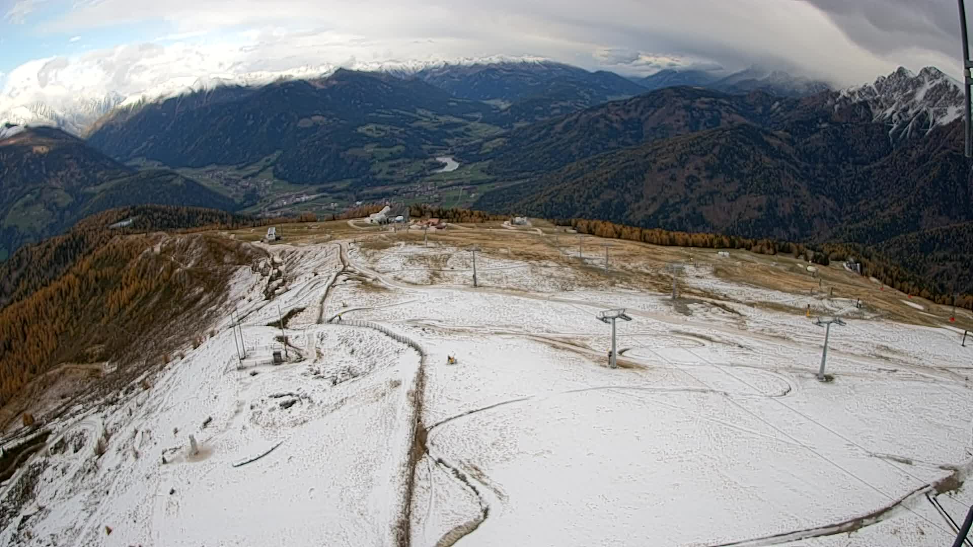 Kronplatz-Gipfel | Blick nach Olang – Valdaora