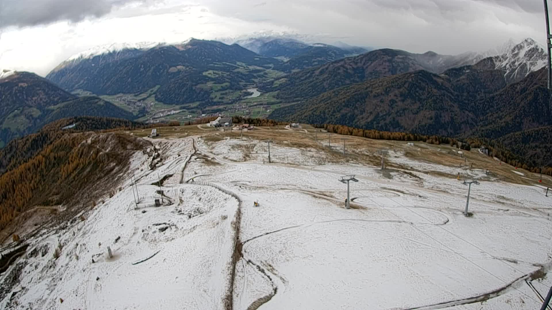 Kronplatz-Gipfel | Blick nach Olang – Valdaora