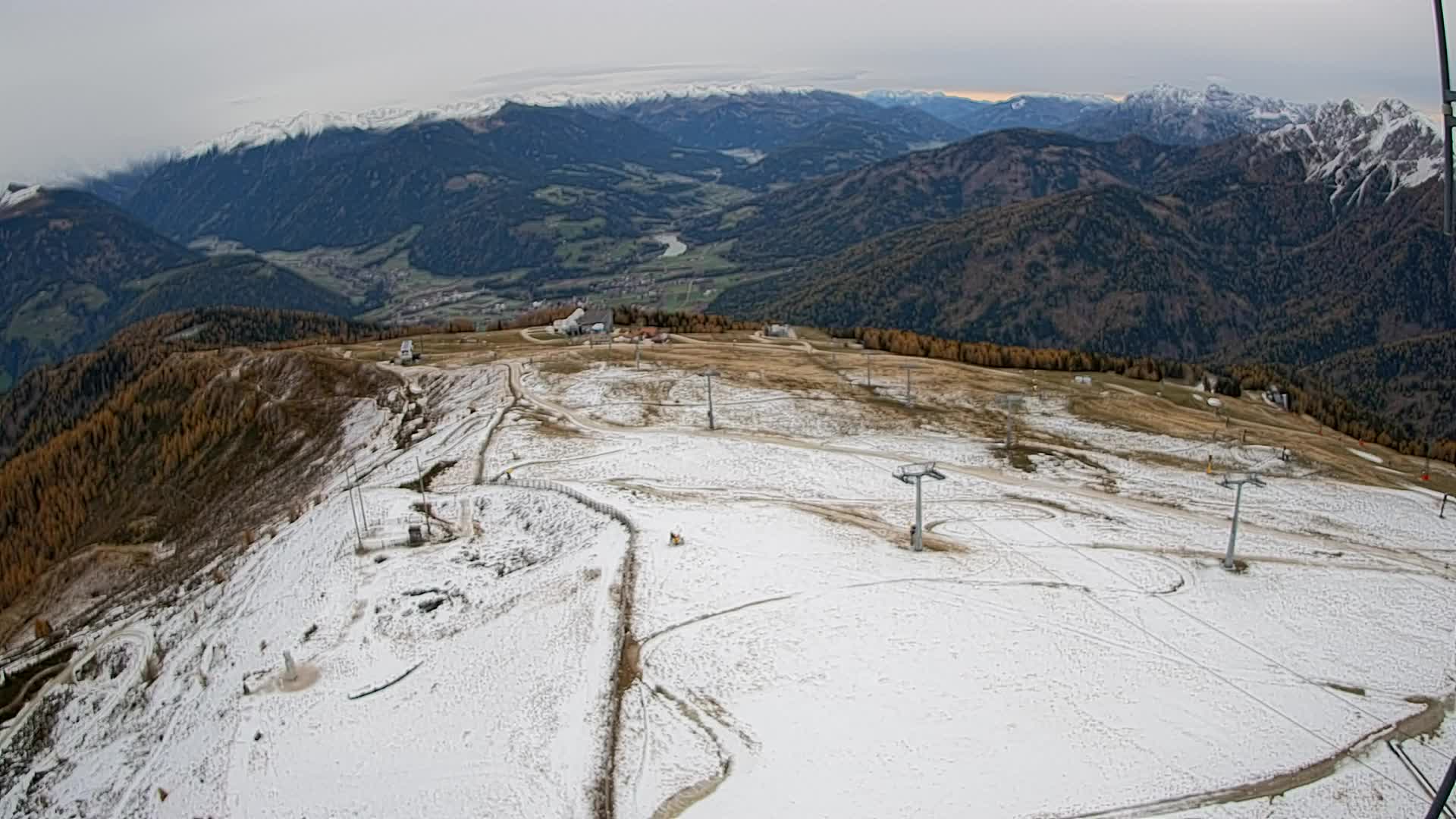 Kronplatz-Gipfel | Blick nach Olang – Valdaora