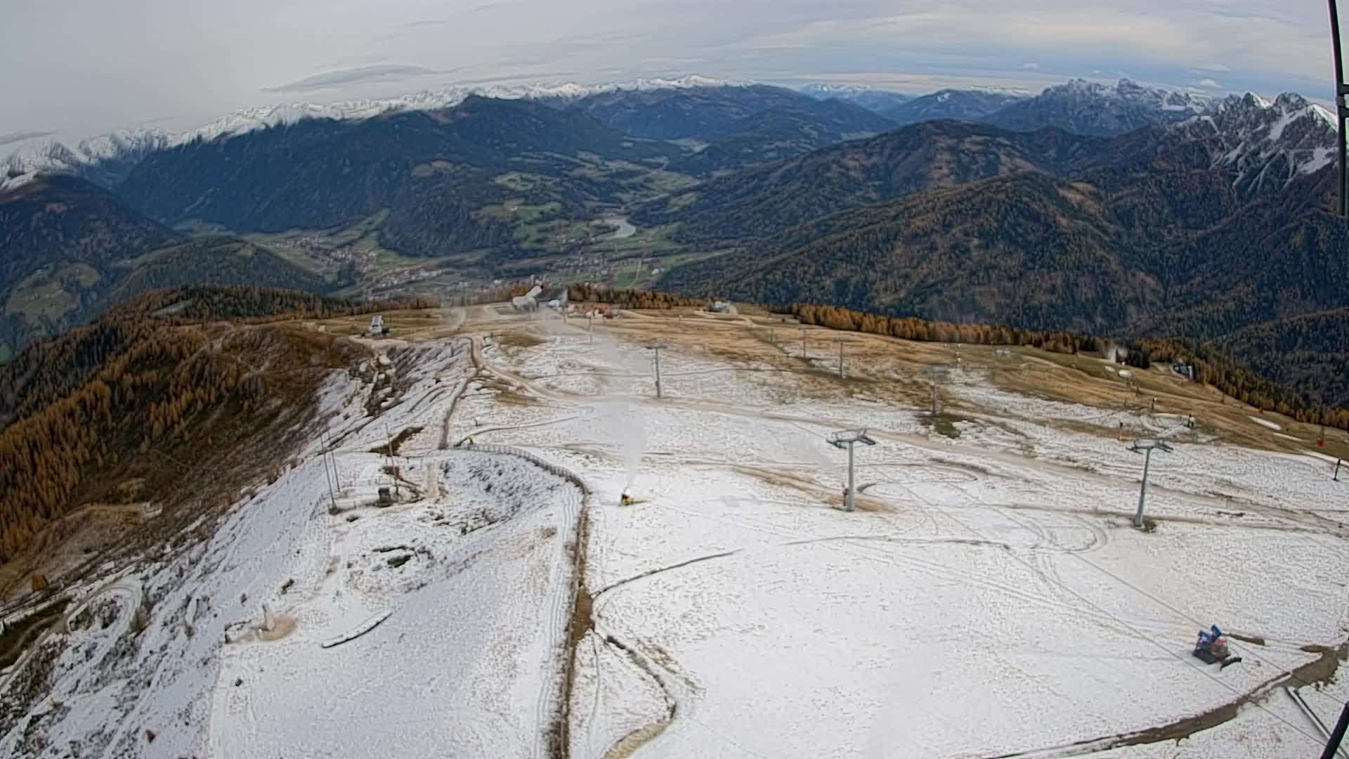 Kronplatz-Gipfel | Blick nach Olang – Valdaora