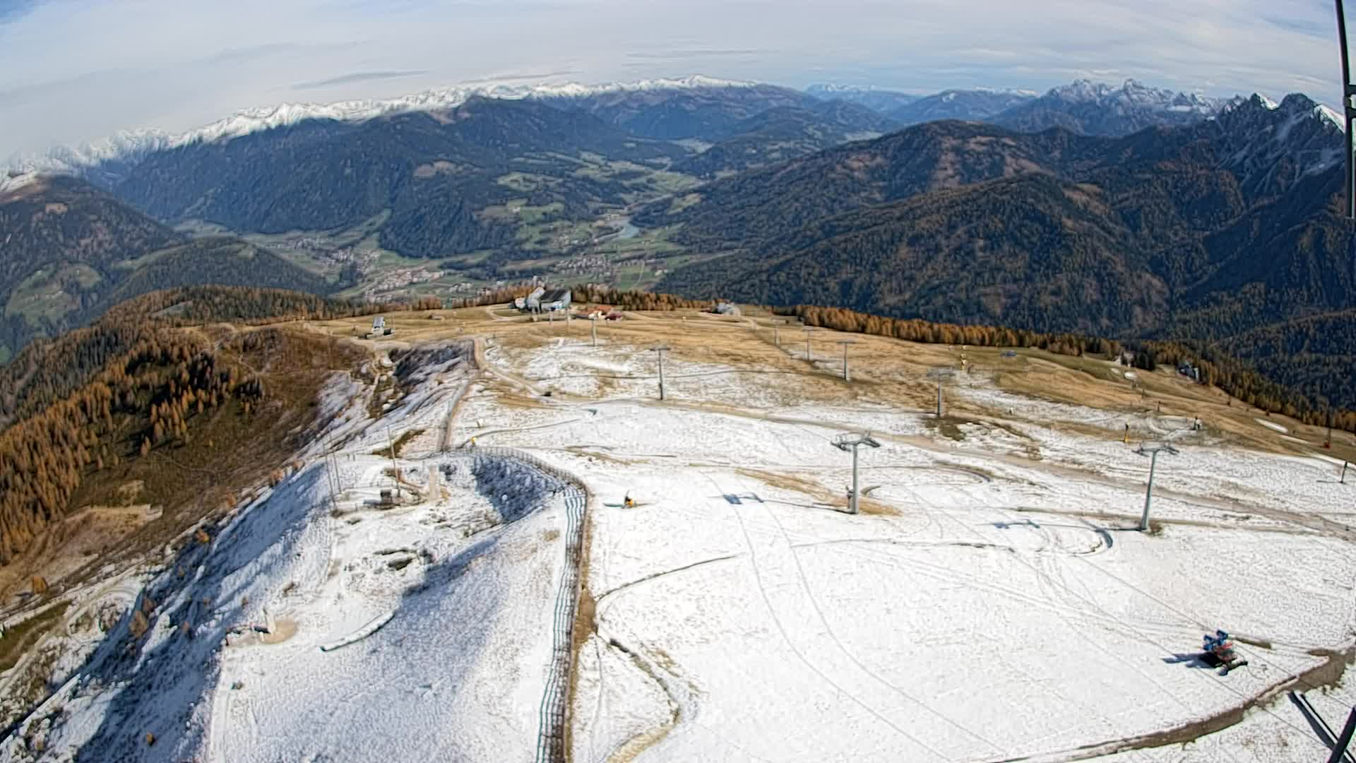 Kronplatz-Gipfel | Blick nach Olang – Valdaora