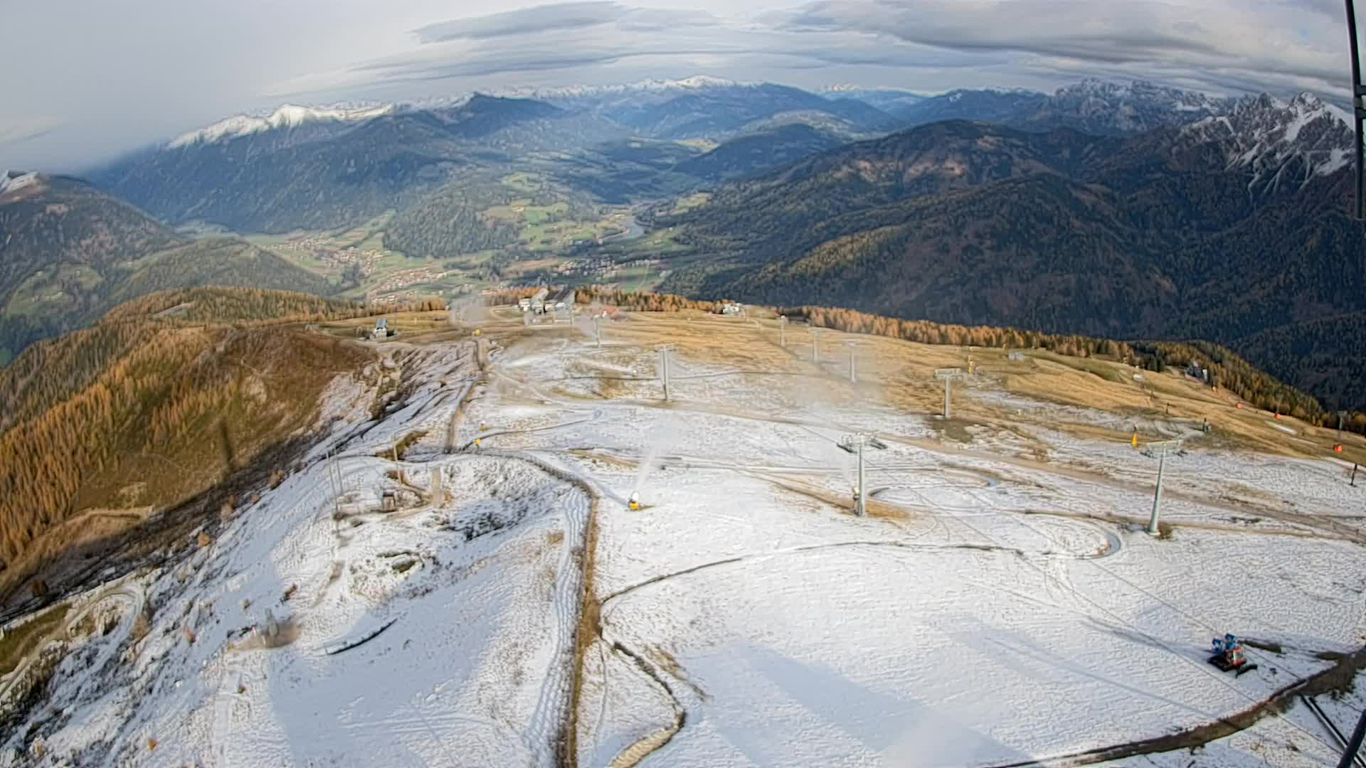 Kronplatz-Gipfel | Blick nach Olang – Valdaora