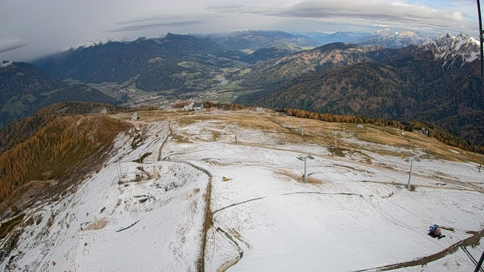 Kronplatz-Gipfel | Blick nach Olang – Valdaora