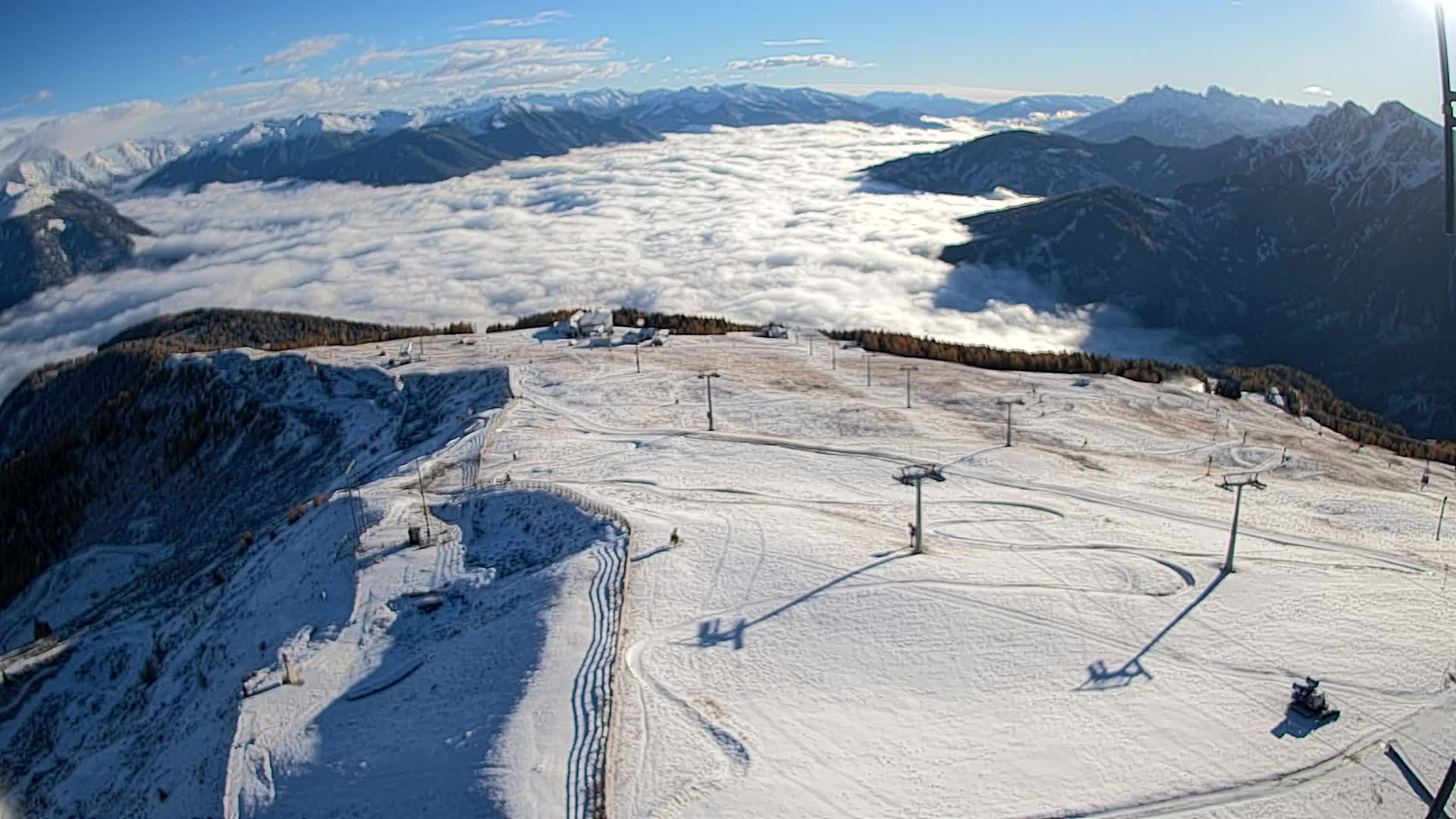 Kronplatz-Gipfel | Blick nach Olang – Valdaora
