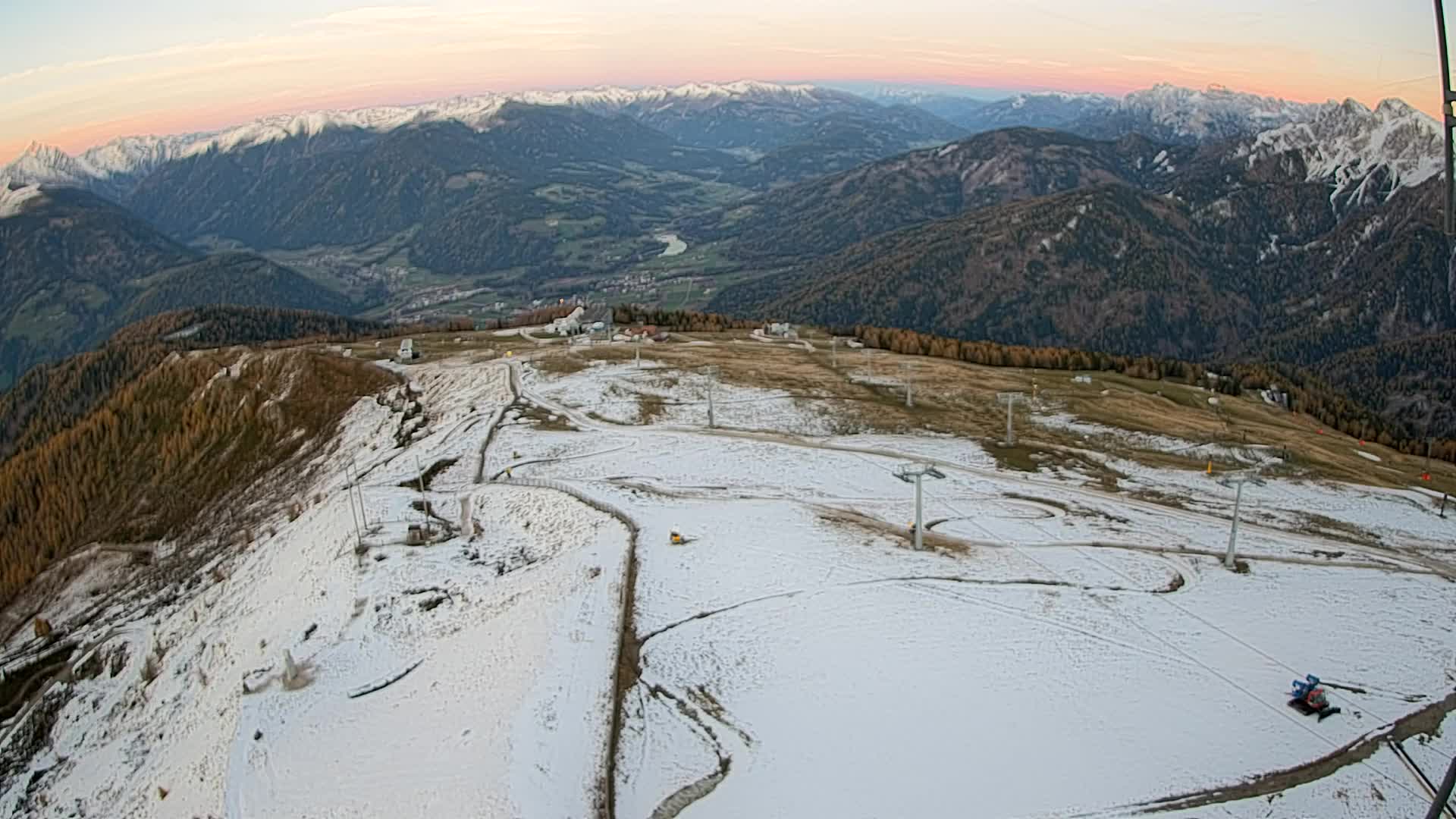 Kronplatz-Gipfel | Blick nach Olang – Valdaora