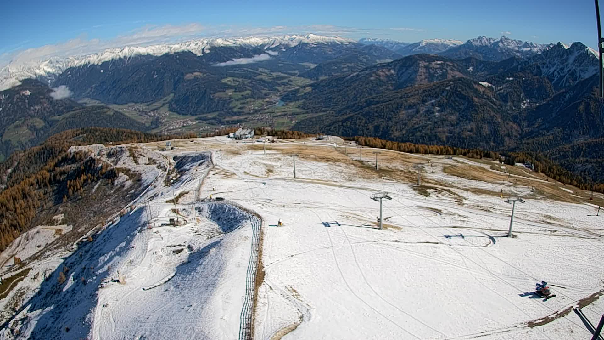 Kronplatz-Gipfel | Blick nach Olang – Valdaora