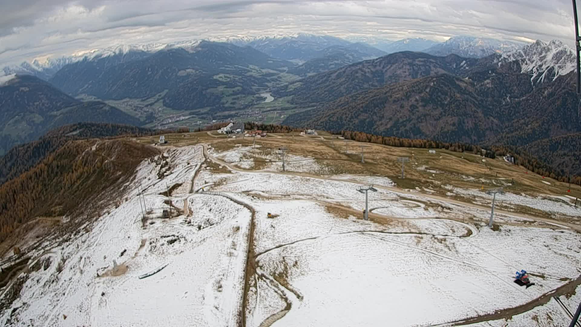 Kronplatz-Gipfel | Blick nach Olang – Valdaora