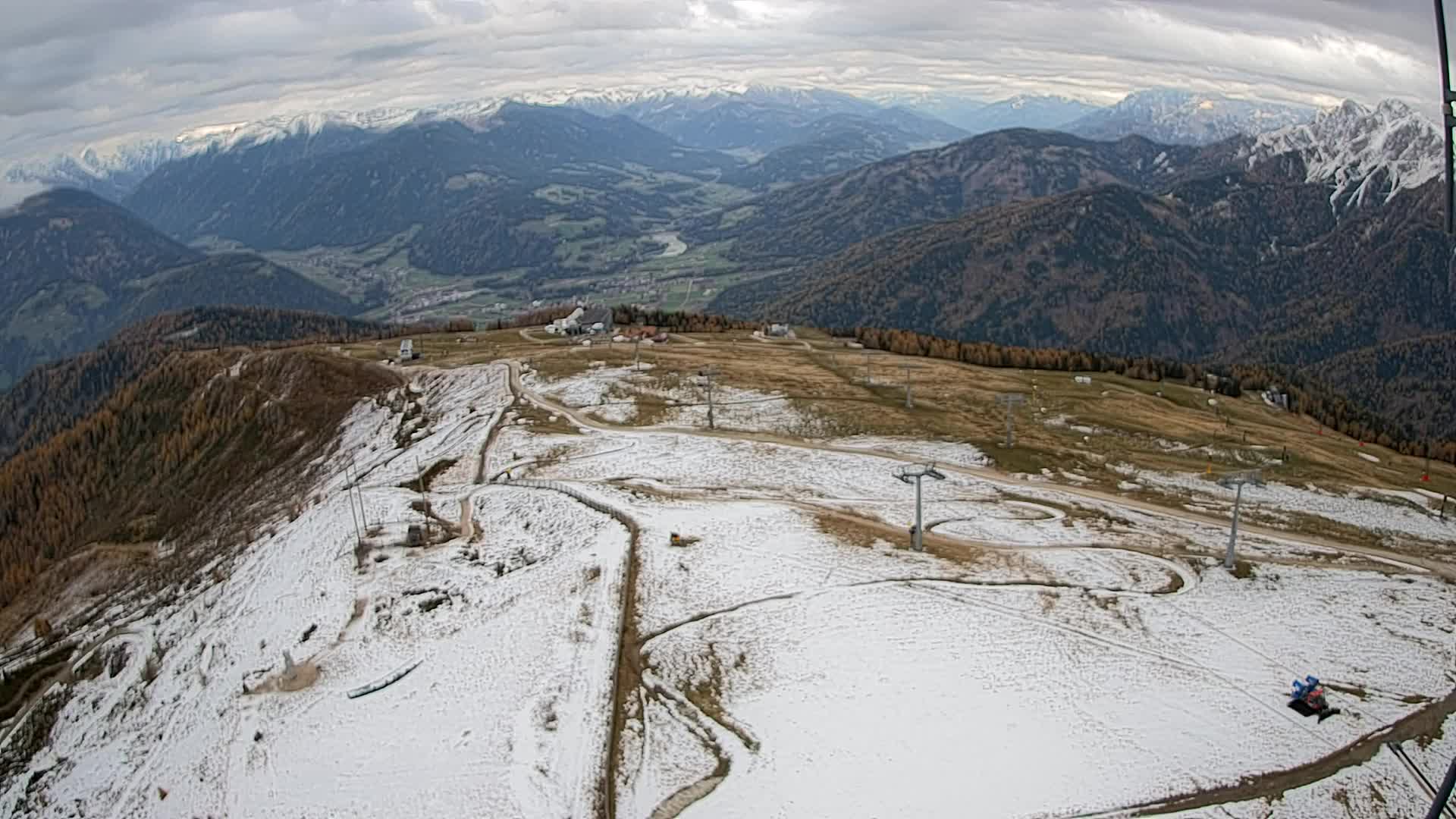Kronplatz-Gipfel | Blick nach Olang – Valdaora