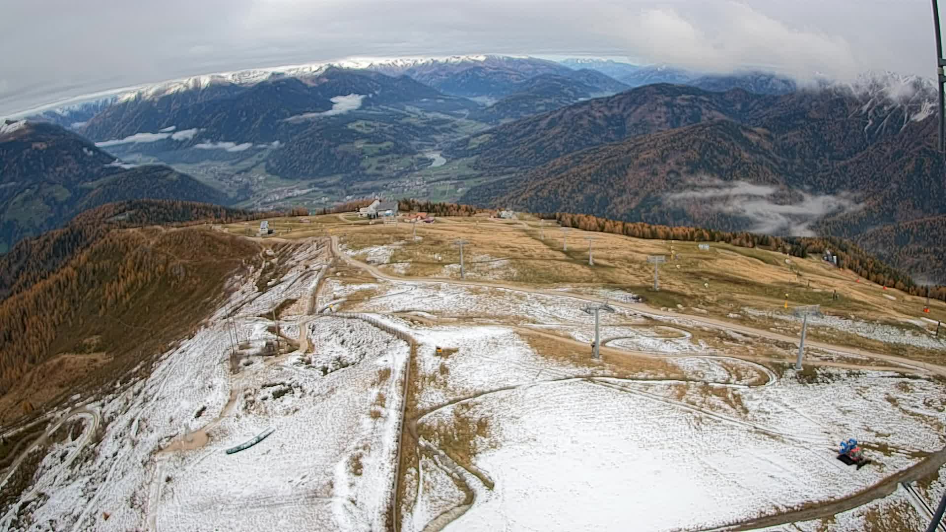 Kronplatz-Gipfel | Blick nach Olang – Valdaora