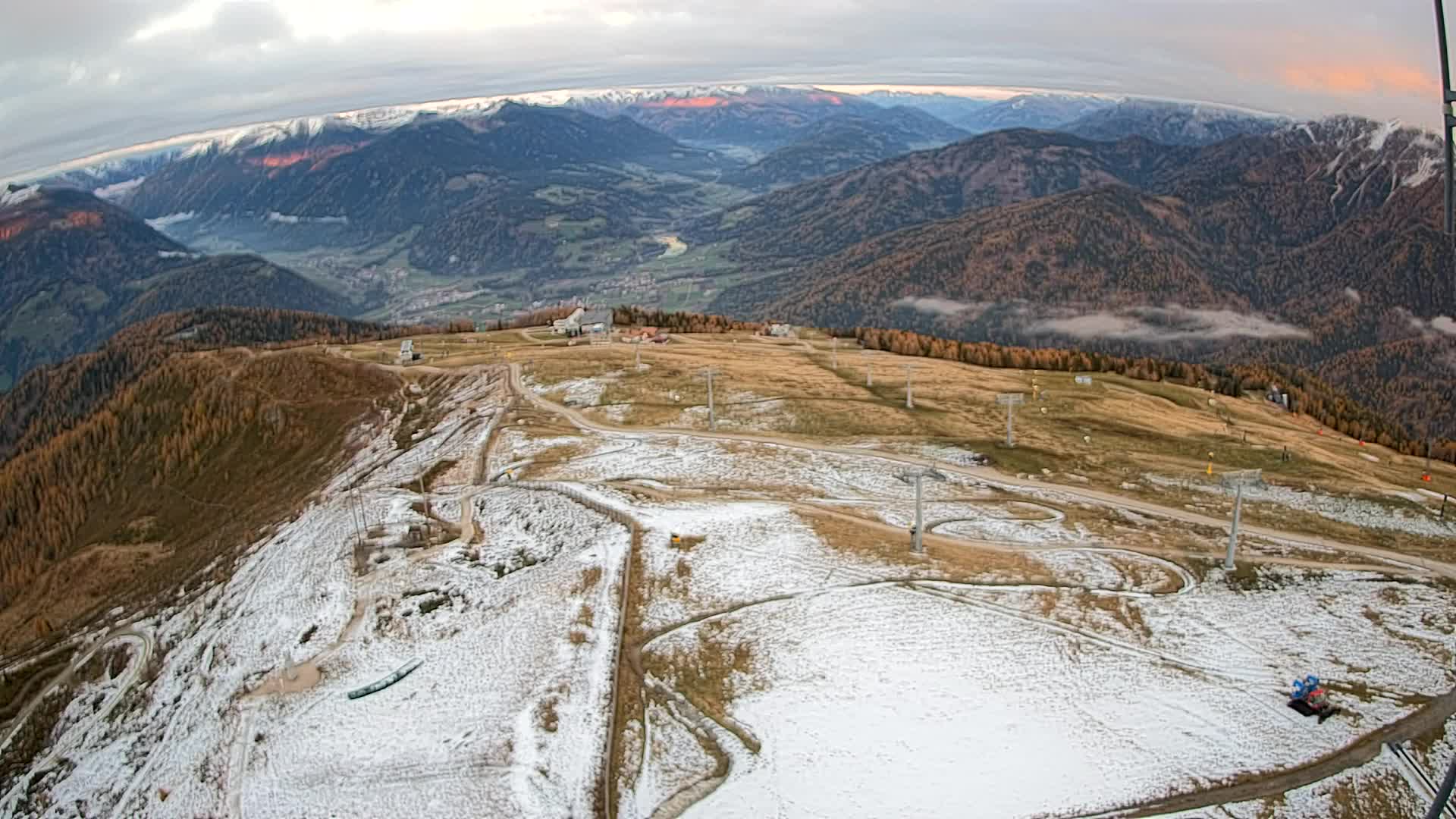 Kronplatz-Gipfel | Blick nach Olang – Valdaora