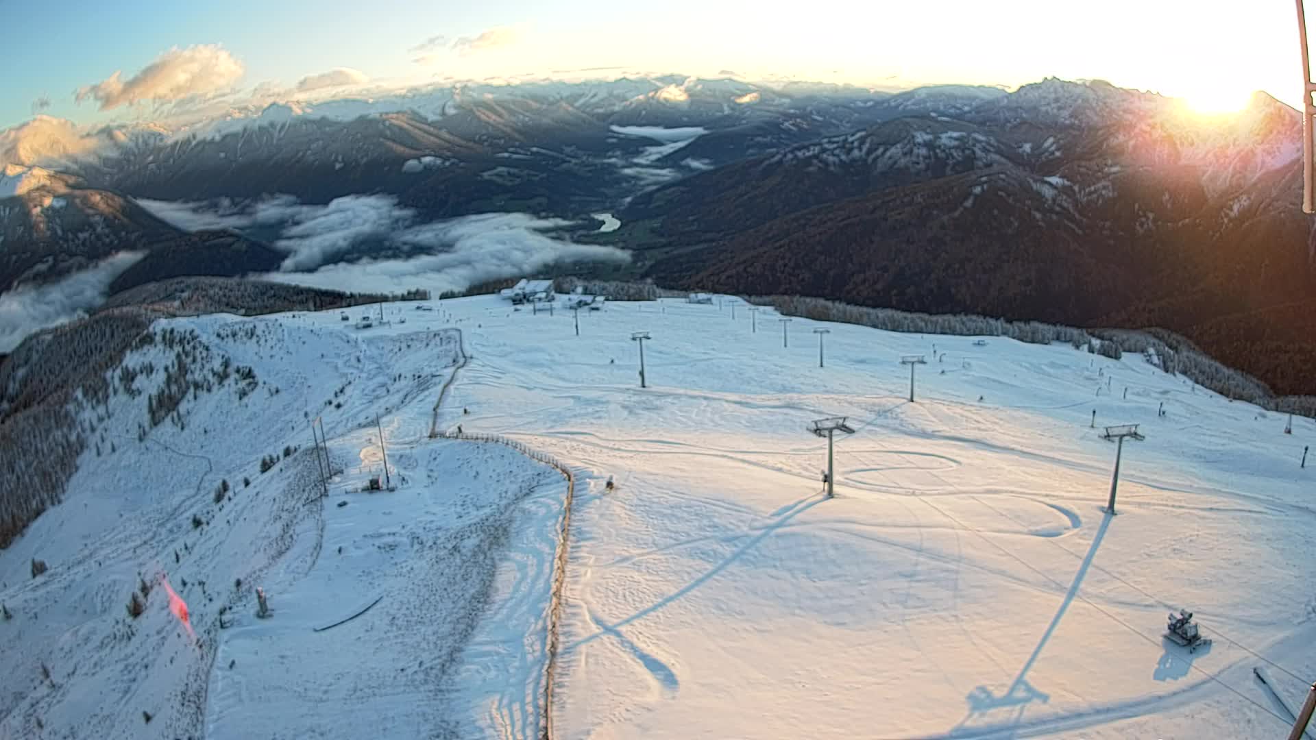 Kronplatz-Gipfel | Blick nach Olang – Valdaora