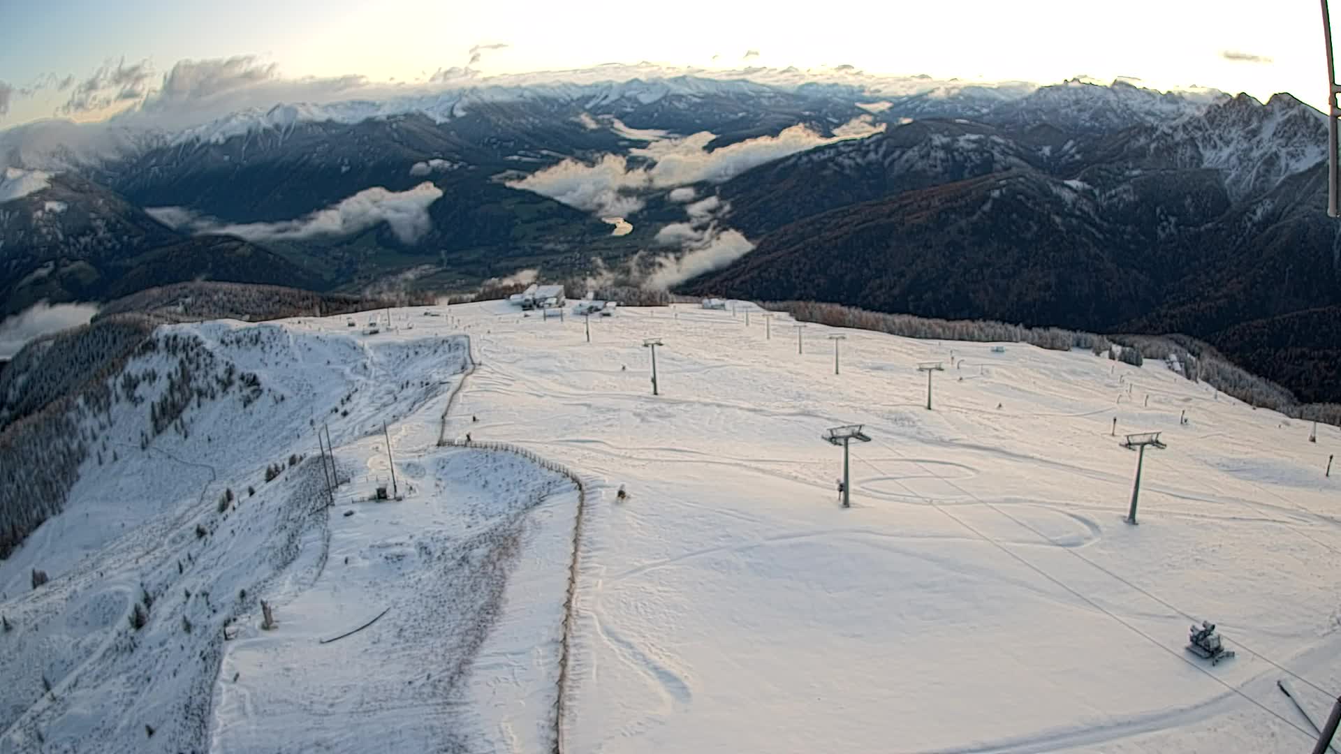 Kronplatz-Gipfel | Blick nach Olang – Valdaora