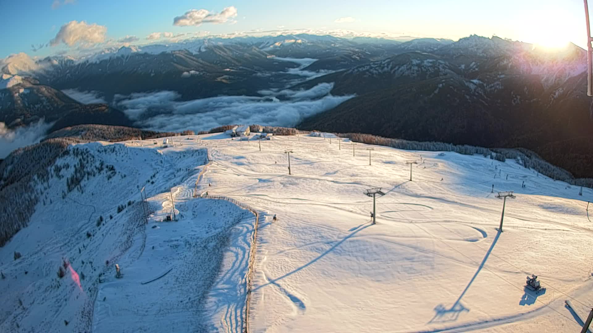 Kronplatz-Gipfel | Blick nach Olang – Valdaora