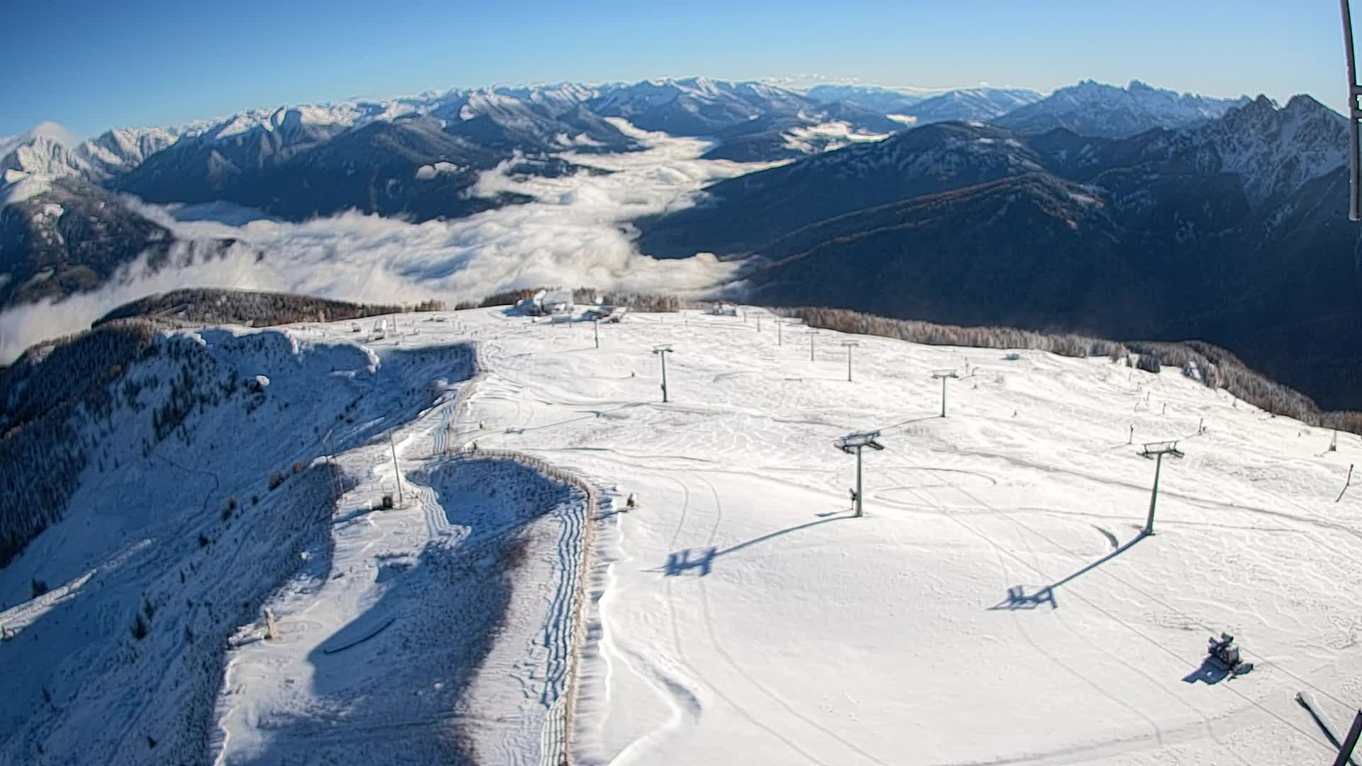 Kronplatz-Gipfel | Blick nach Olang – Valdaora