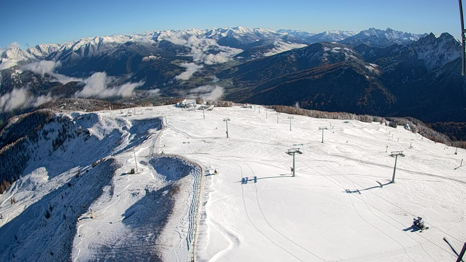 Kronplatz-Gipfel | Blick nach Olang – Valdaora