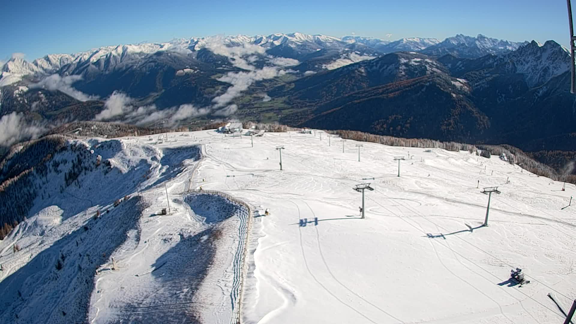 Kronplatz-Gipfel | Blick nach Olang – Valdaora