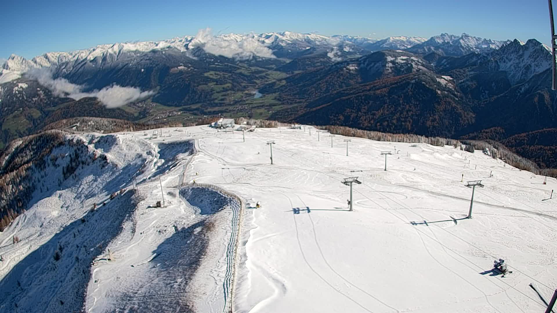 Kronplatz-Gipfel | Blick nach Olang – Valdaora