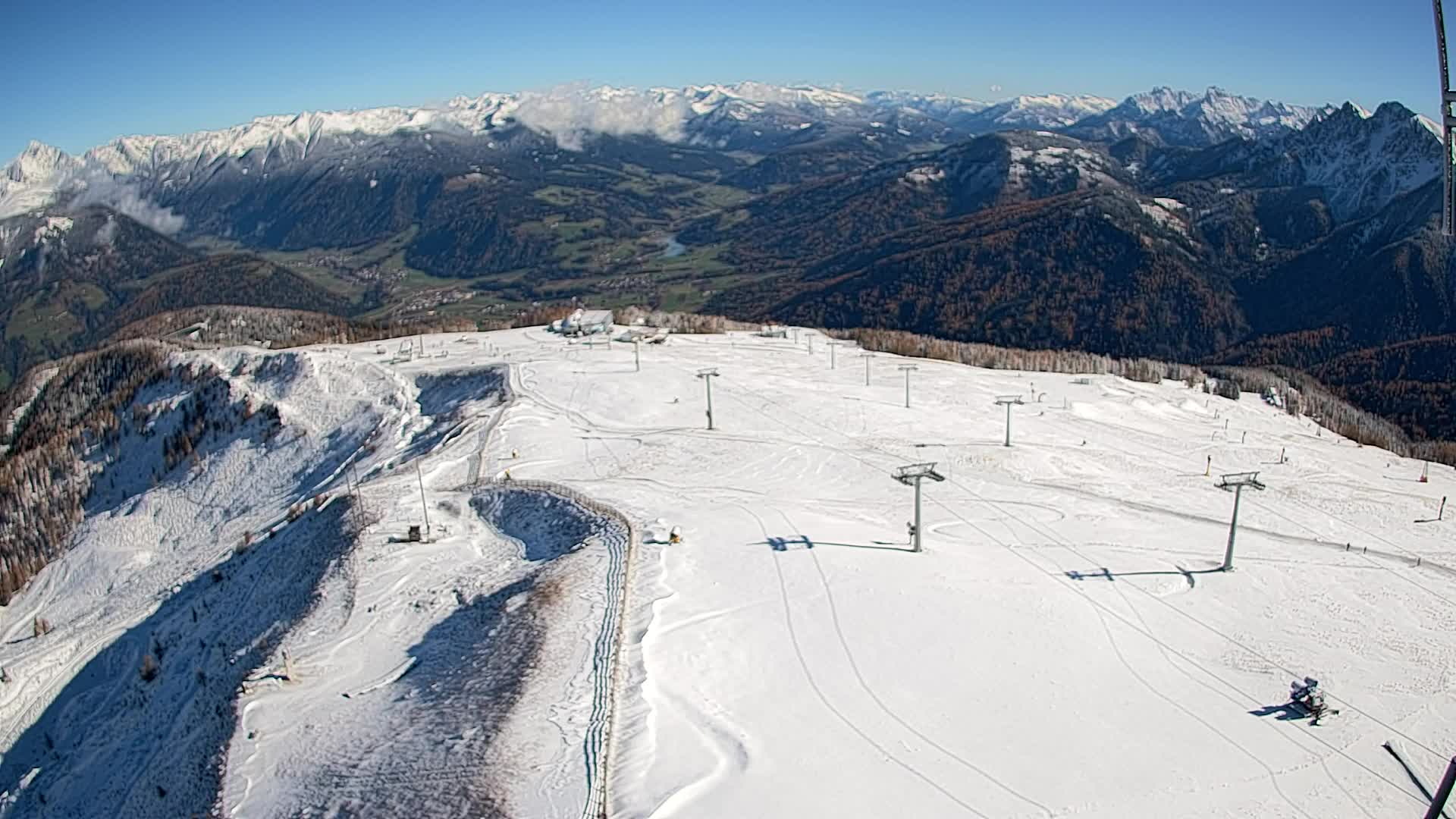Kronplatz-Gipfel | Blick nach Olang – Valdaora