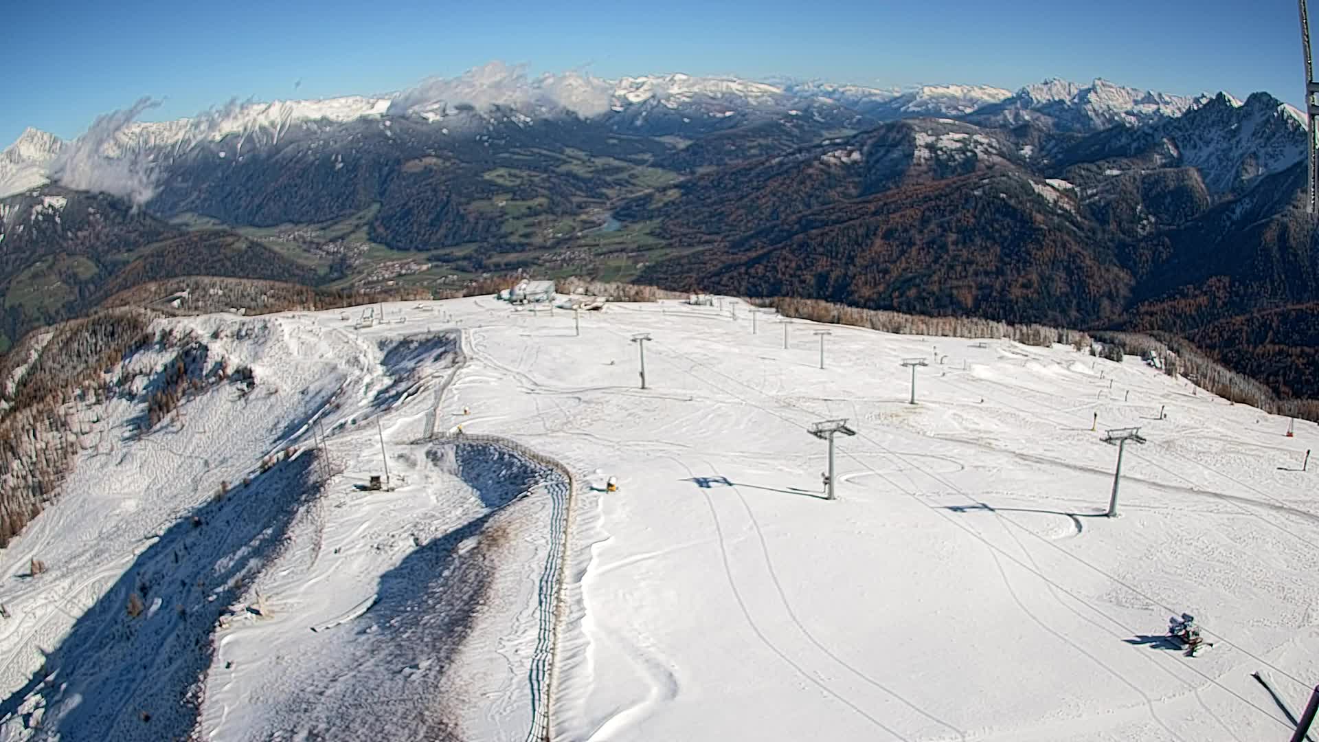 Kronplatz-Gipfel | Blick nach Olang – Valdaora