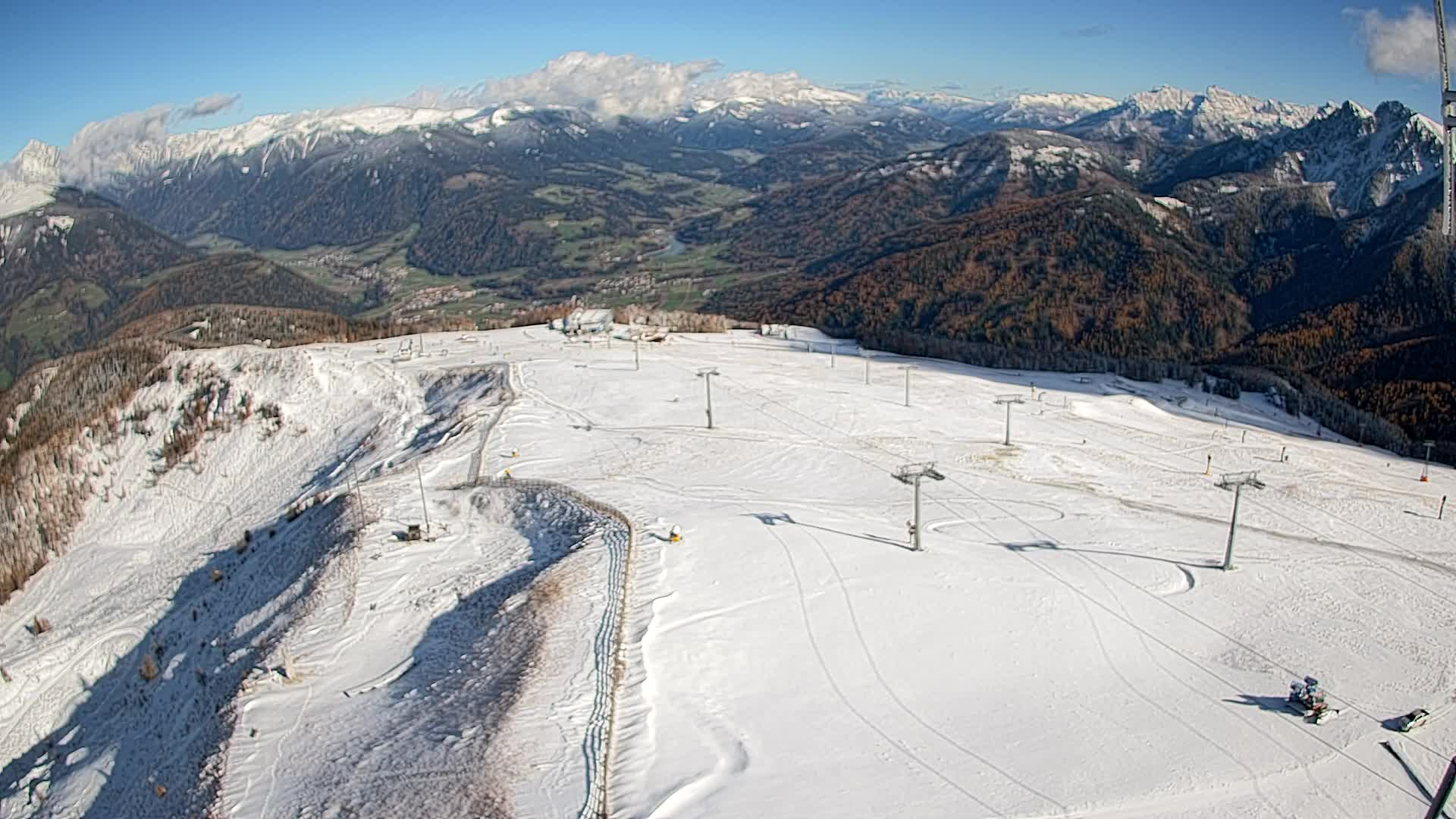 Kronplatz-Gipfel | Blick nach Olang – Valdaora