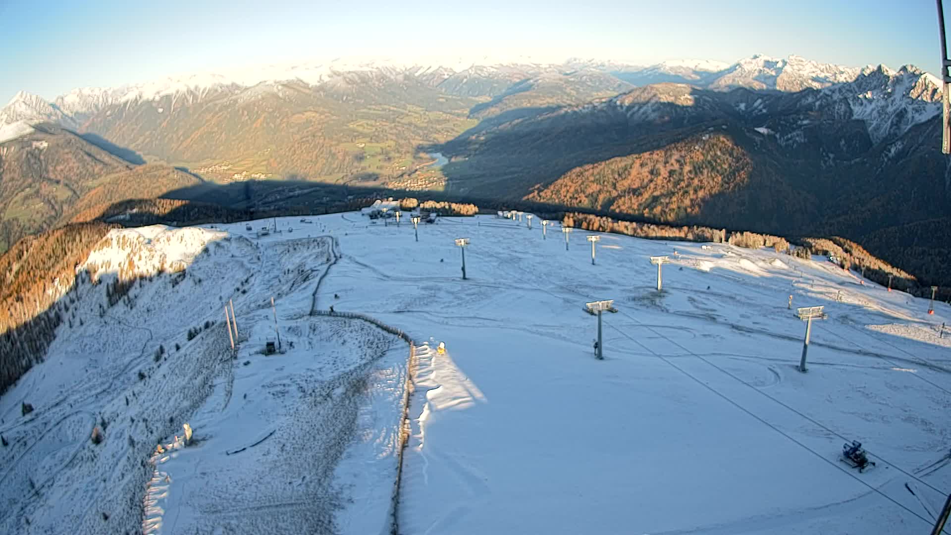 Kronplatz-Gipfel | Blick nach Olang – Valdaora
