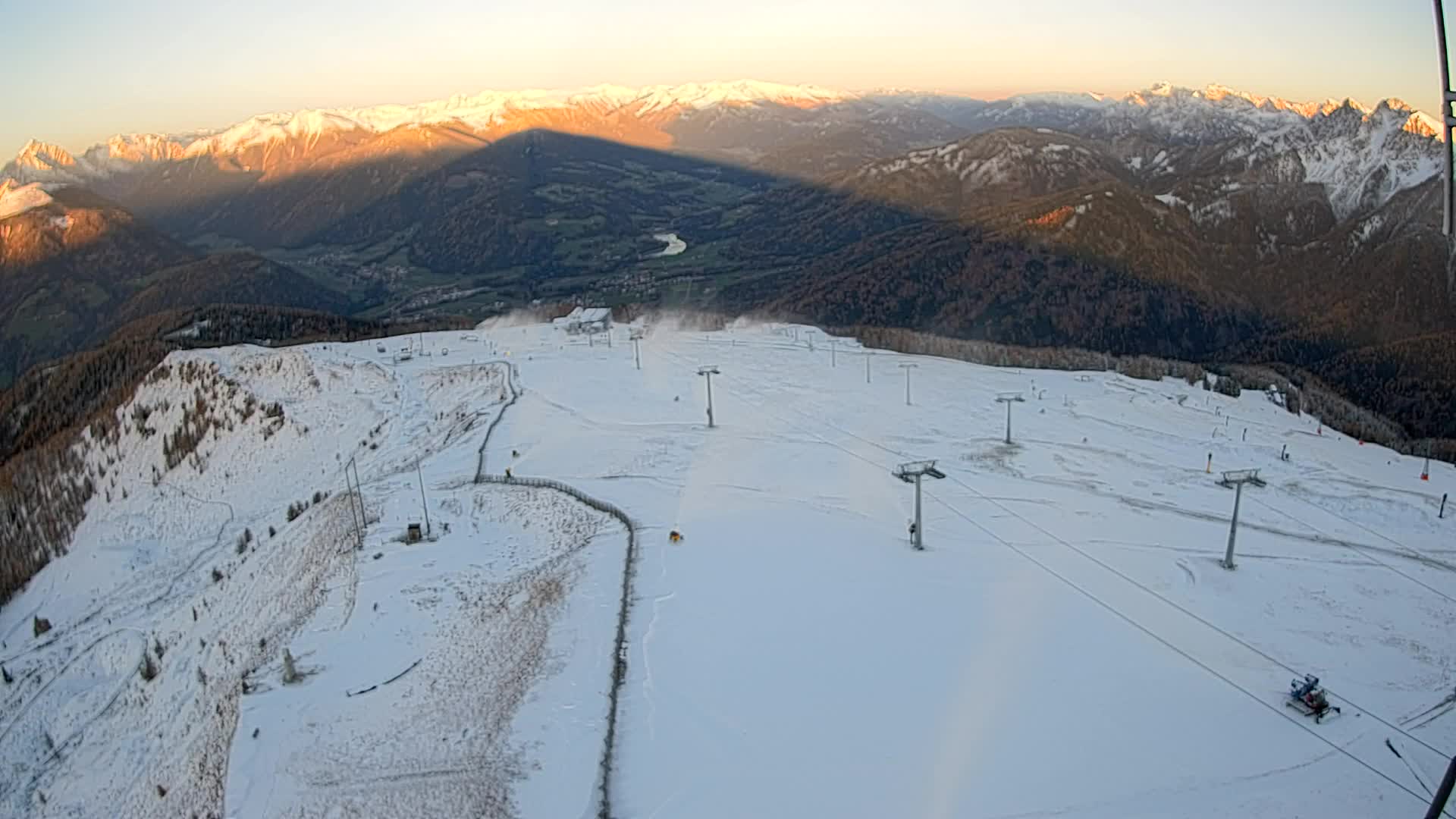Kronplatz-Gipfel | Blick nach Olang – Valdaora