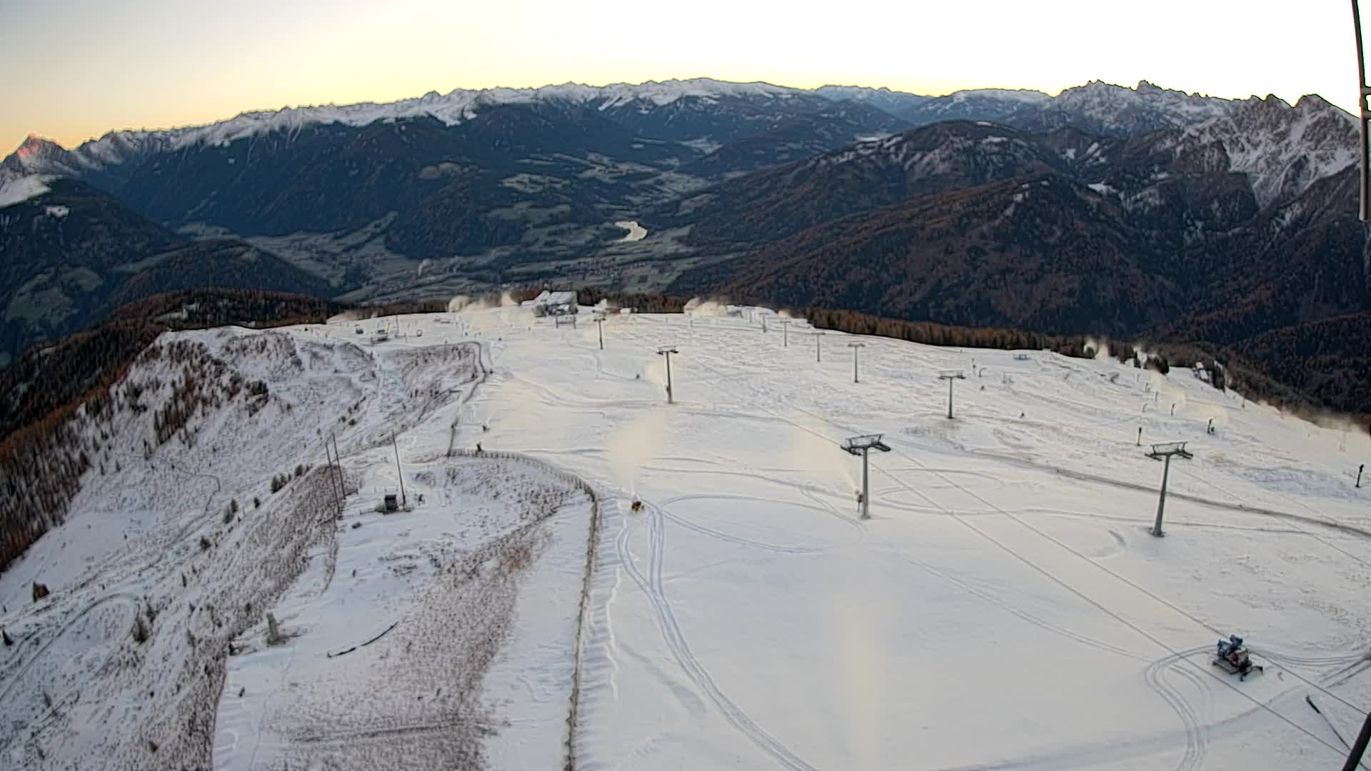 Kronplatz-Gipfel | Blick nach Olang – Valdaora