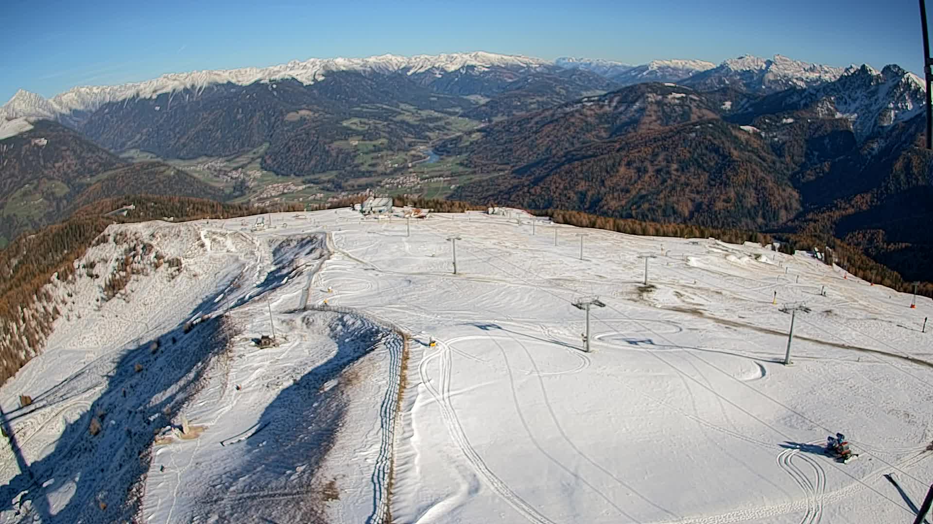 Kronplatz-Gipfel | Blick nach Olang – Valdaora